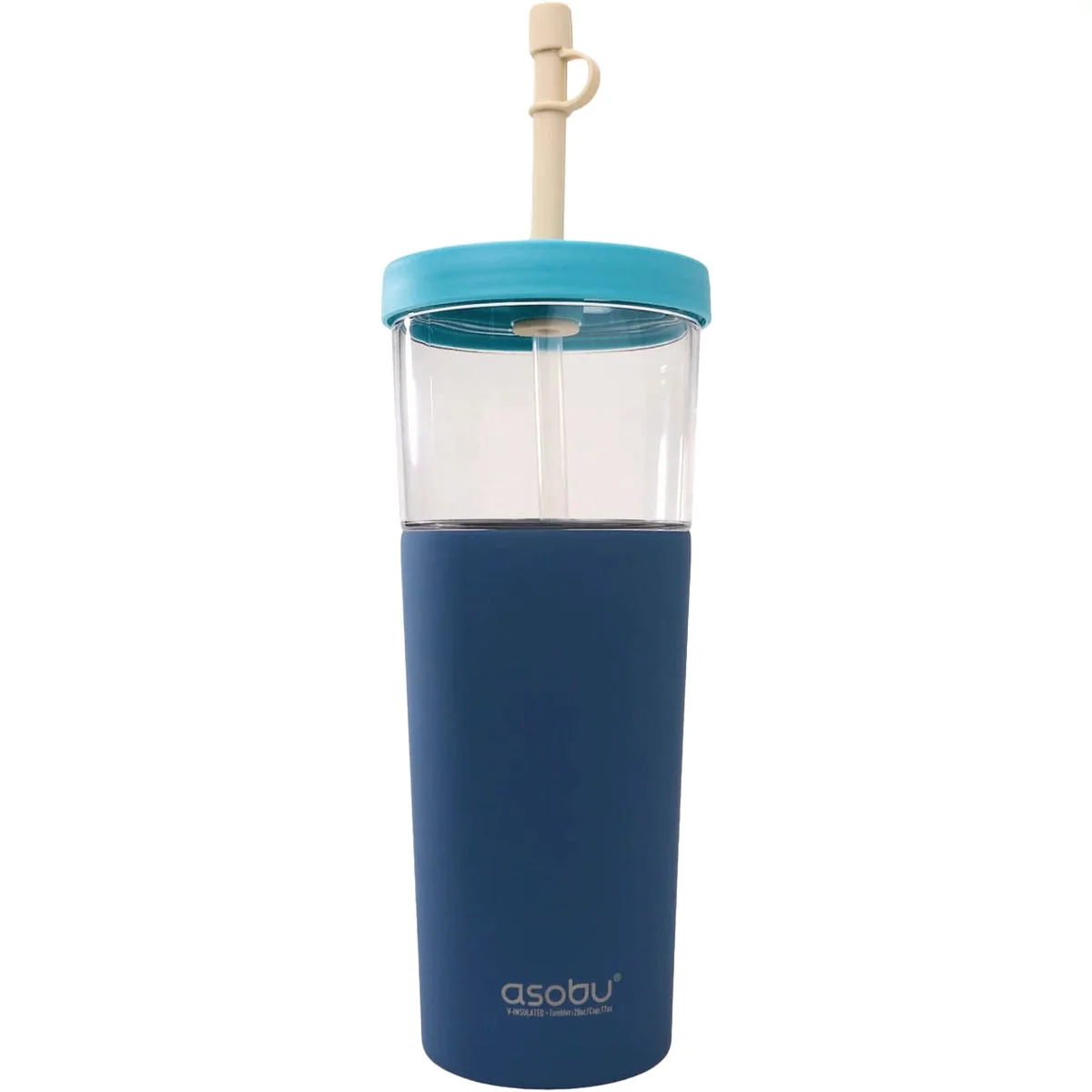 Sustainable Ad-N-Art Marina 2-in-1 Insulated Tumbler and Mug Pastel Blue Carefully Designed