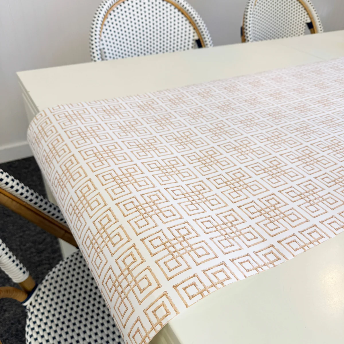 Next-Generation Paper Table Runner Bamboo Fret Tan World-Class