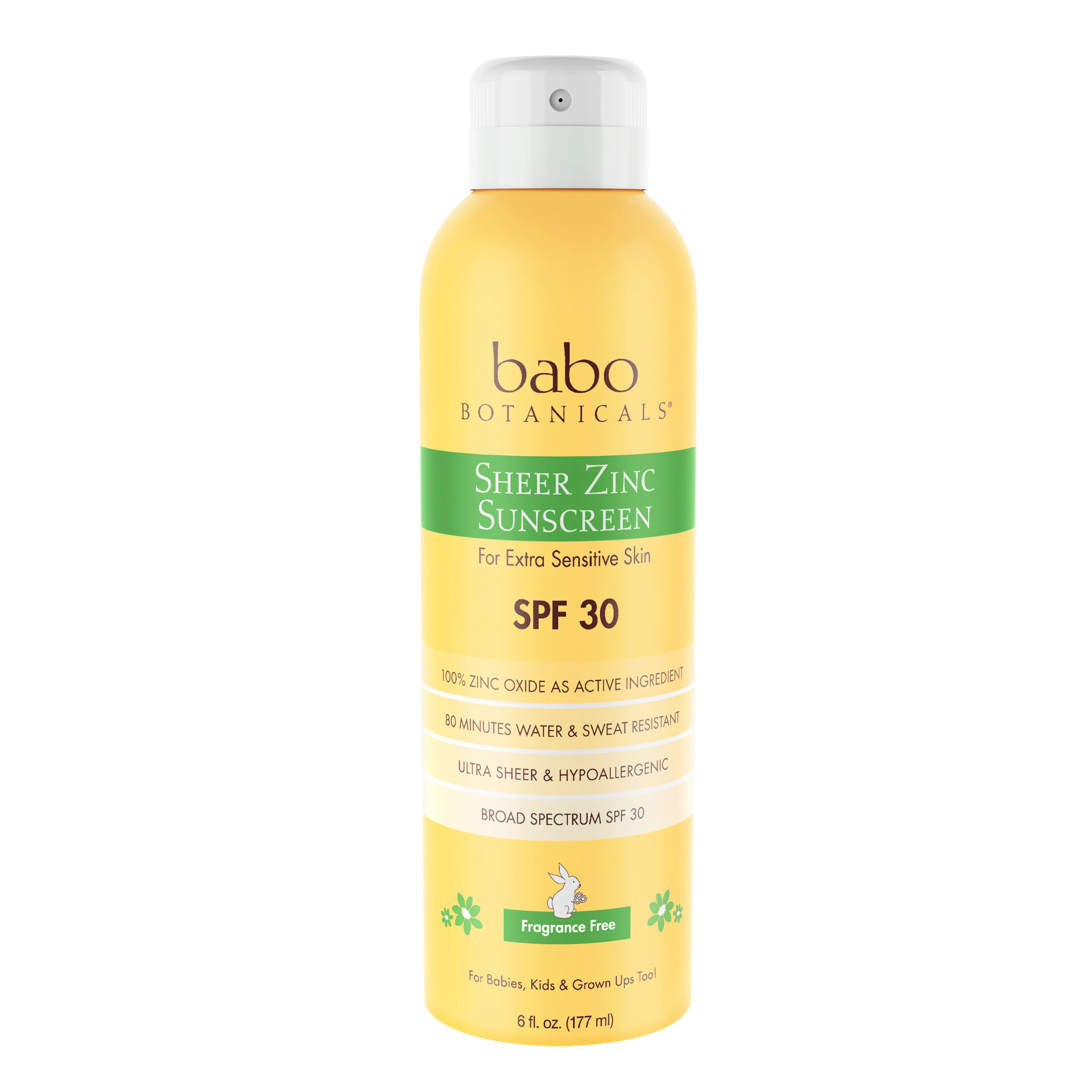 Modern Babo Botanicals Sheer Zinc Continuous Spray – SPF30 Responsible
