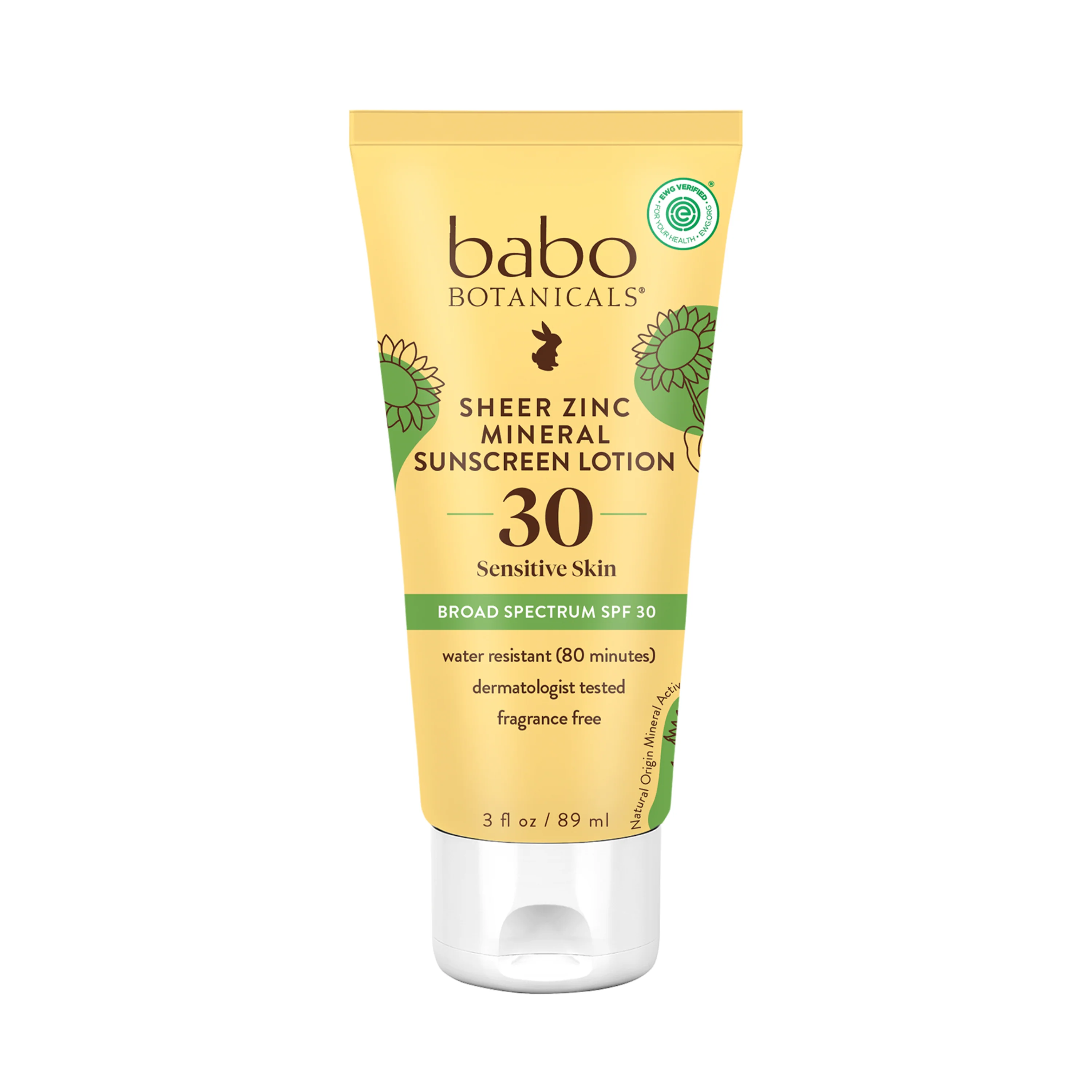 Specialty Babo Botanicals Clear Zinc Sunscreen Lotion – SPF 30 Eco-Friendly