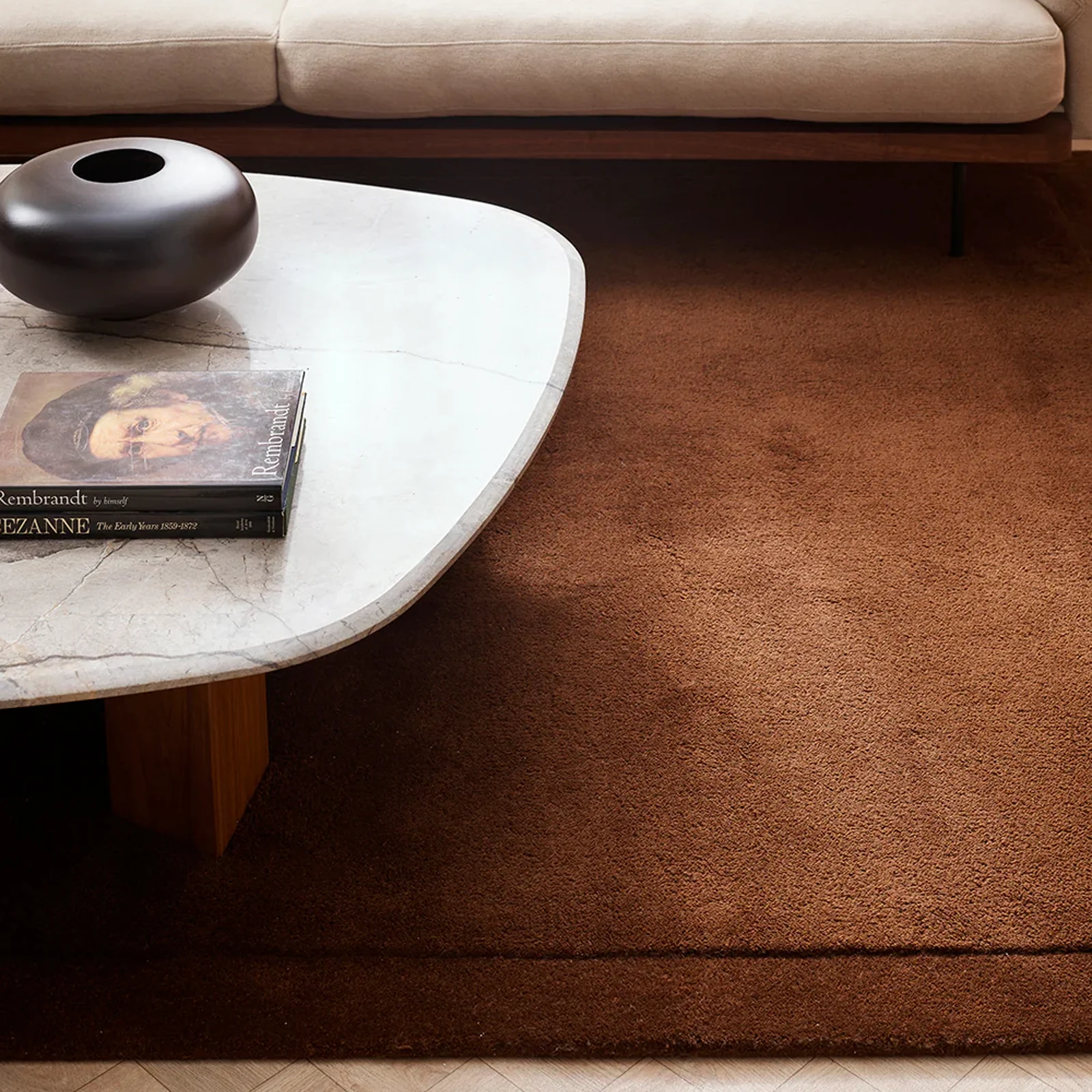 Efficient Norfolk Floor Rug Chocolate Green