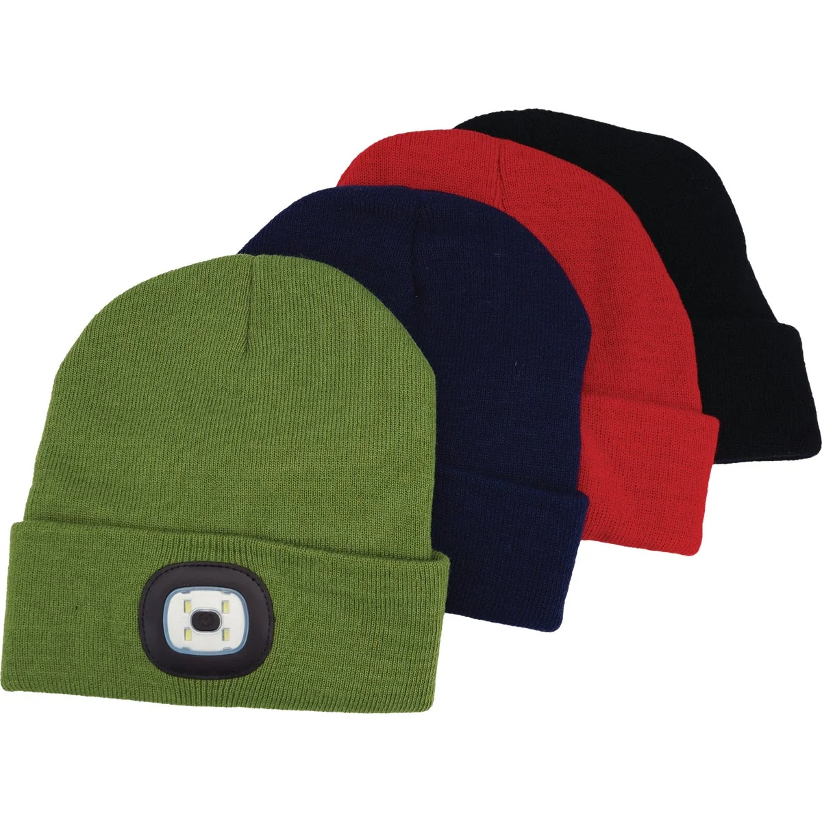 Breathable Night Scope Rechargeable LED Beanies Assorted Colors 24-Pack Environmentally Friendly