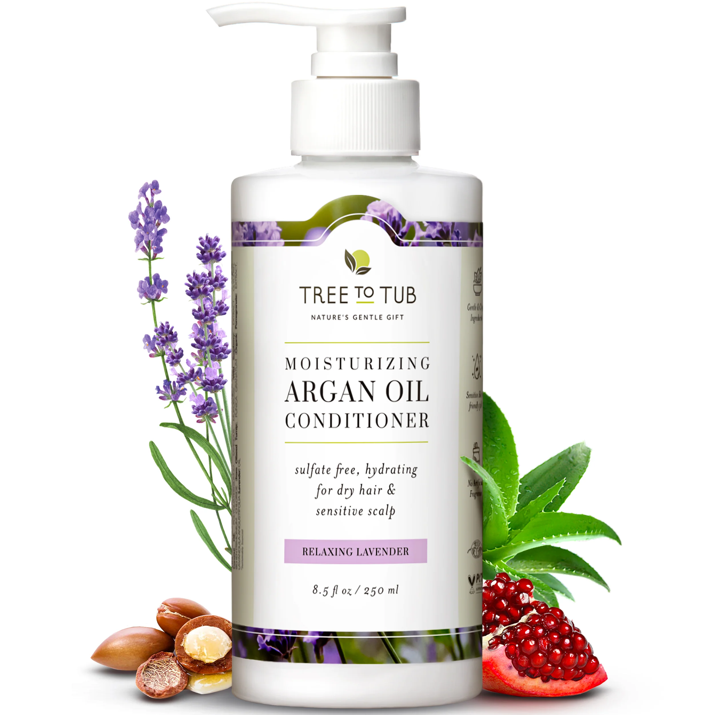 Stylish Tree To Tub Hydrating Argan Oil Conditioner for Dry Hair Scalp Trendy