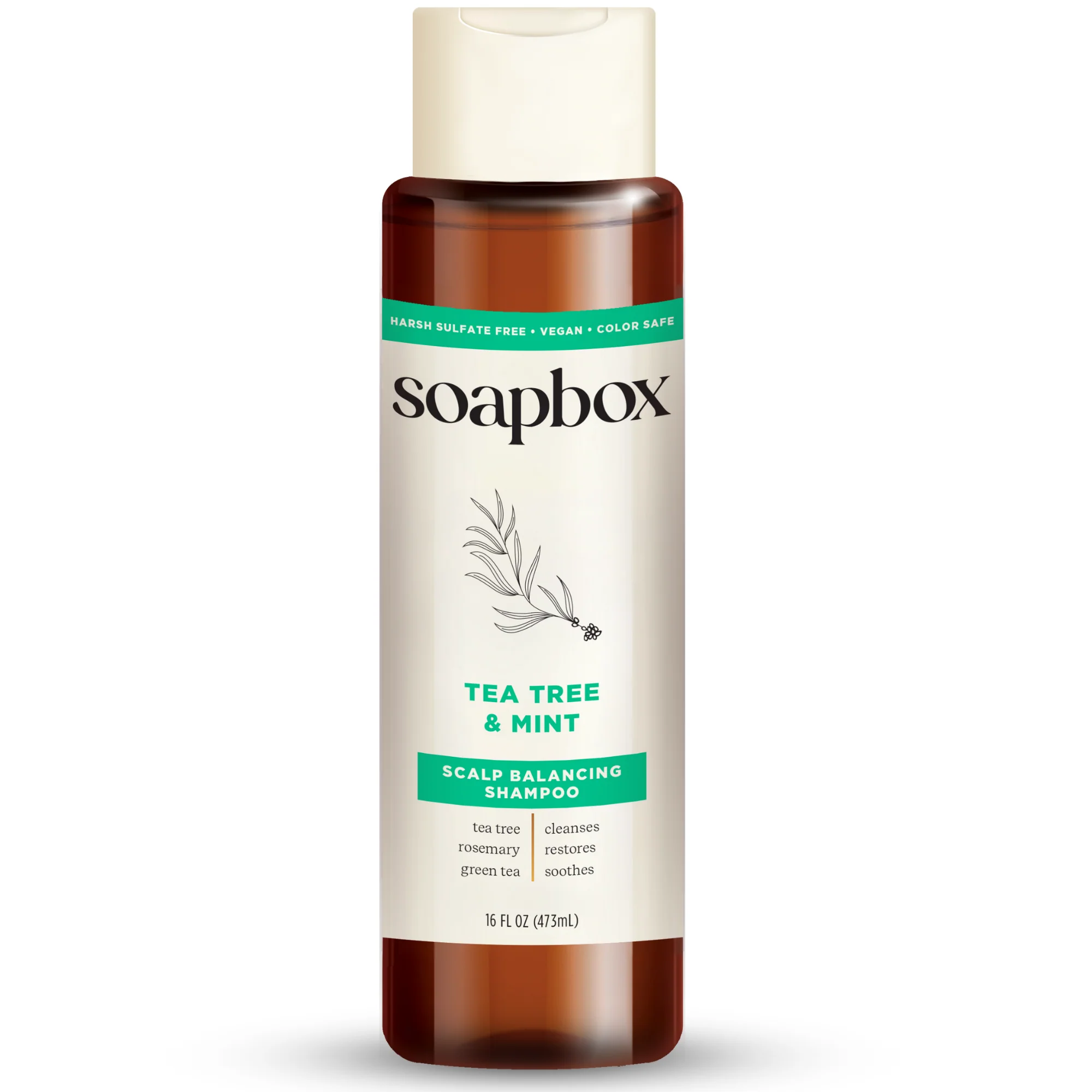 Original Soapbox Tea Tree Mint Scalp Balancing Shampoo Pure