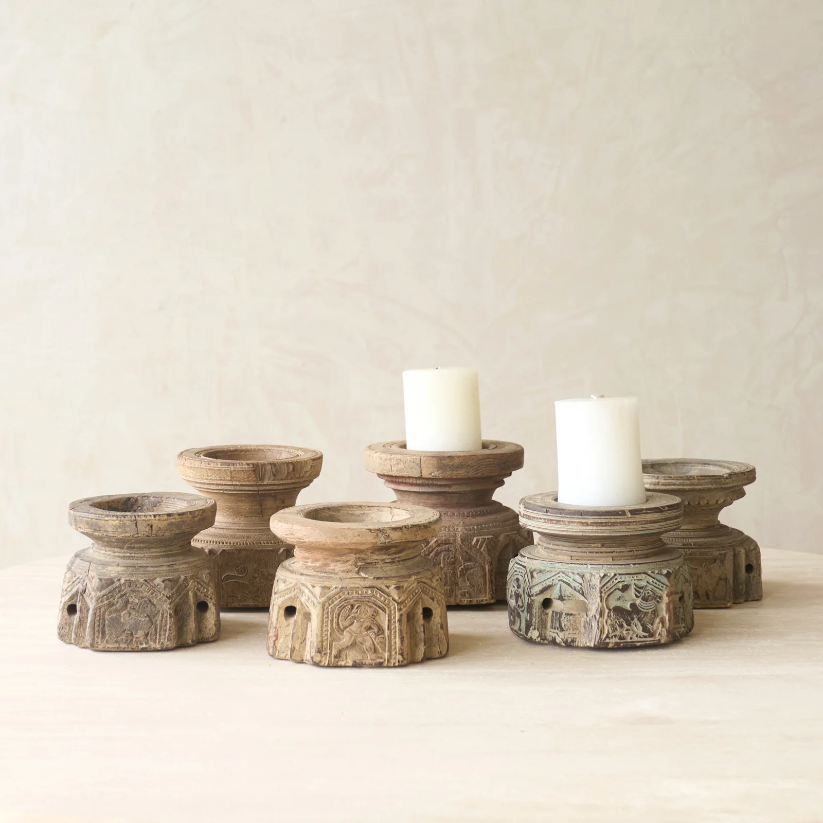 Genuine Vintage Carved Candle Holder Sophisticated