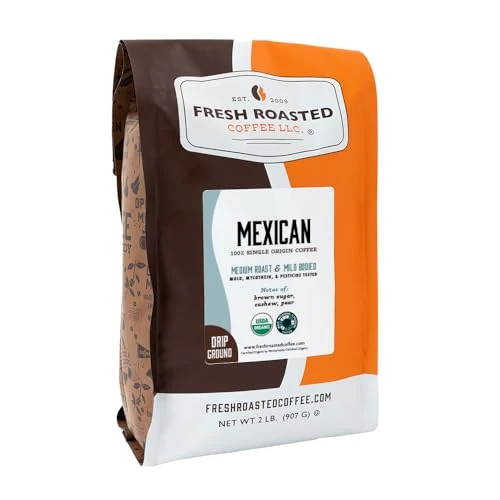 Refined Organic Mexican Drip Ground Coffee 32 Ounce Safe