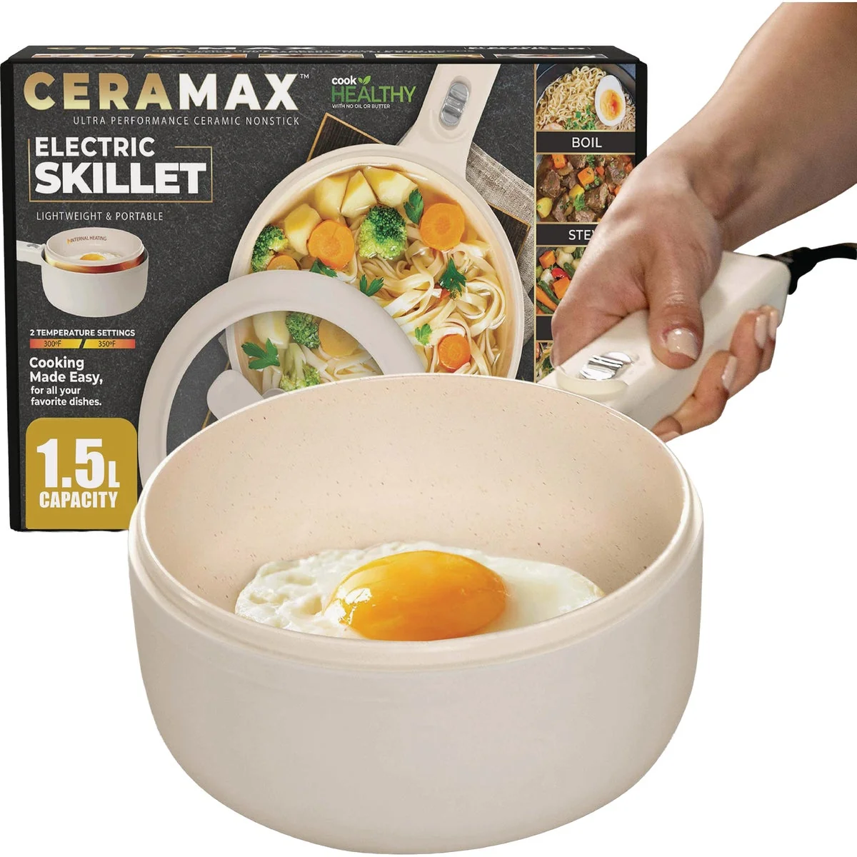 Proven Ceramax 8 In. Electric Skillet Fine
