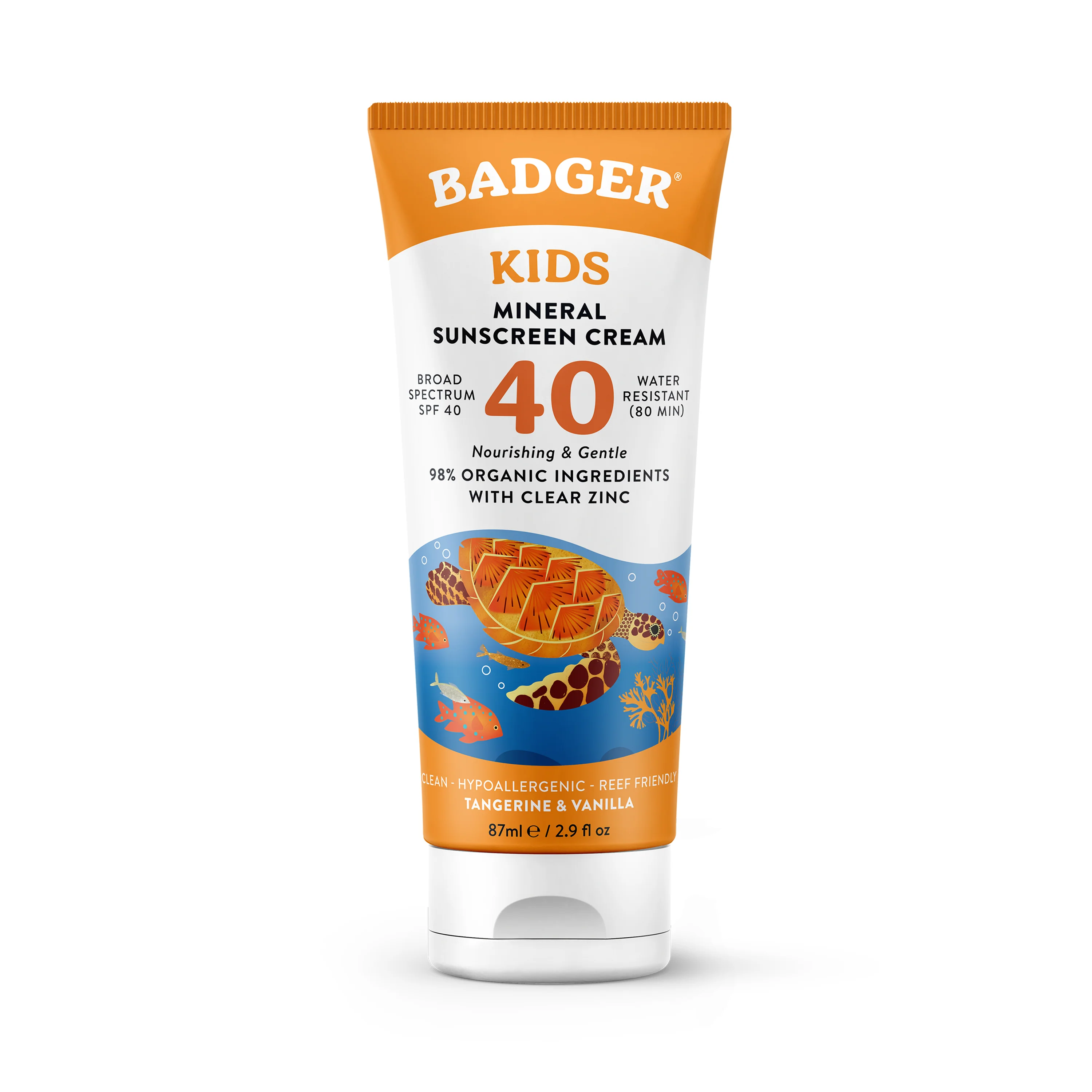 Excellent Badger Balm Kids Mineral Sunscreen Cream – SPF 40 Green