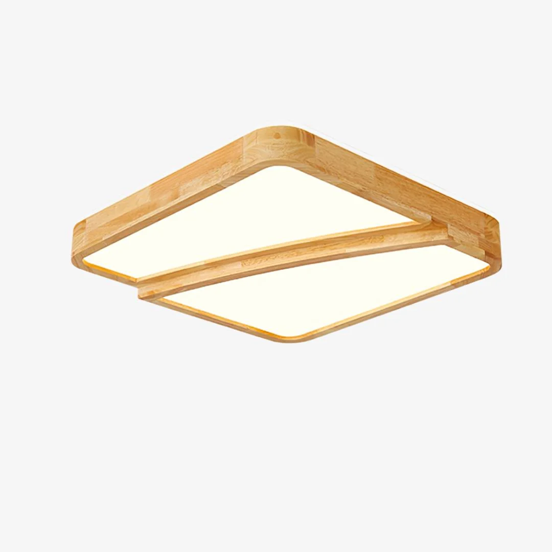 Fashionable Square Log Ceiling Lamp Exclusive