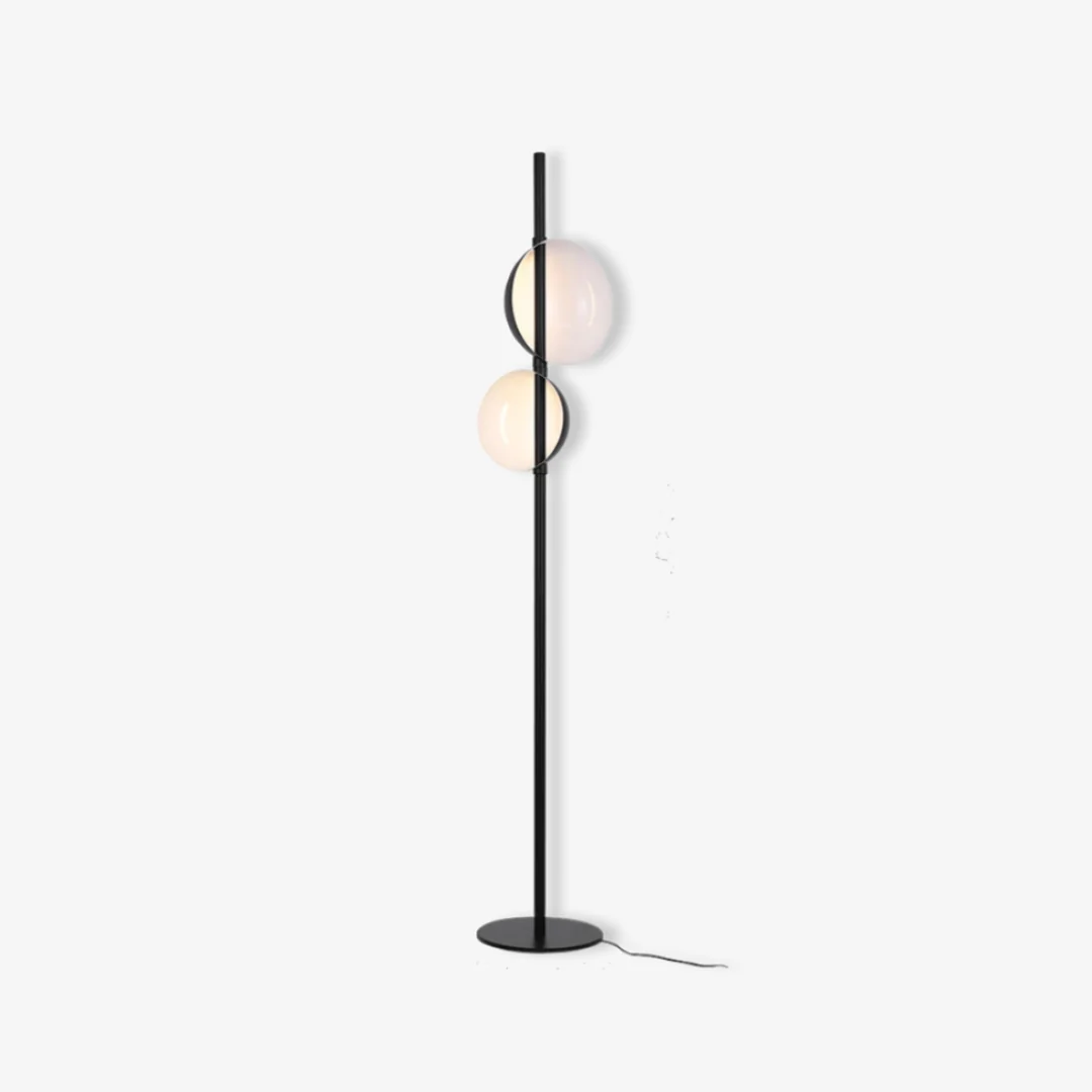 Recyclable 2-bulb Semi-Globe Floor Lamp Organic
