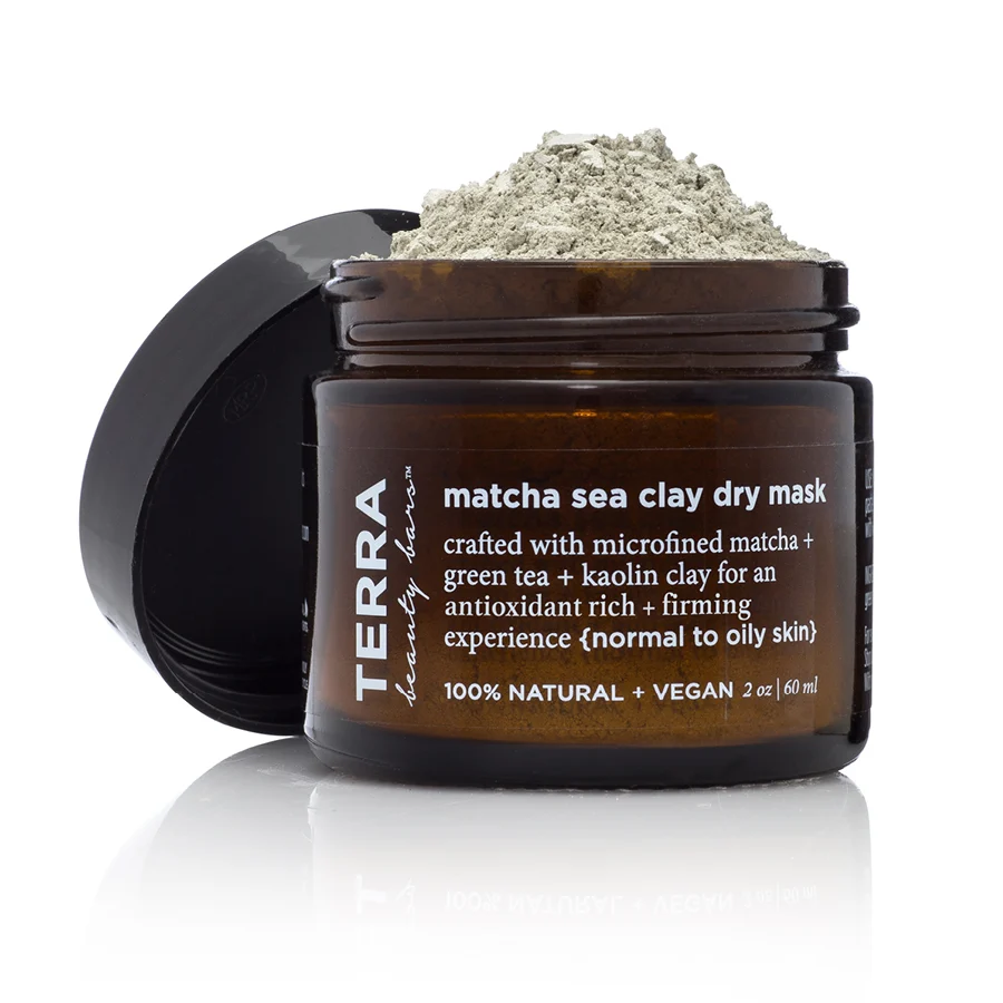 Consistent Terra Beauty Bars Matcha Sea Dry Facial Clay Mask Artisan