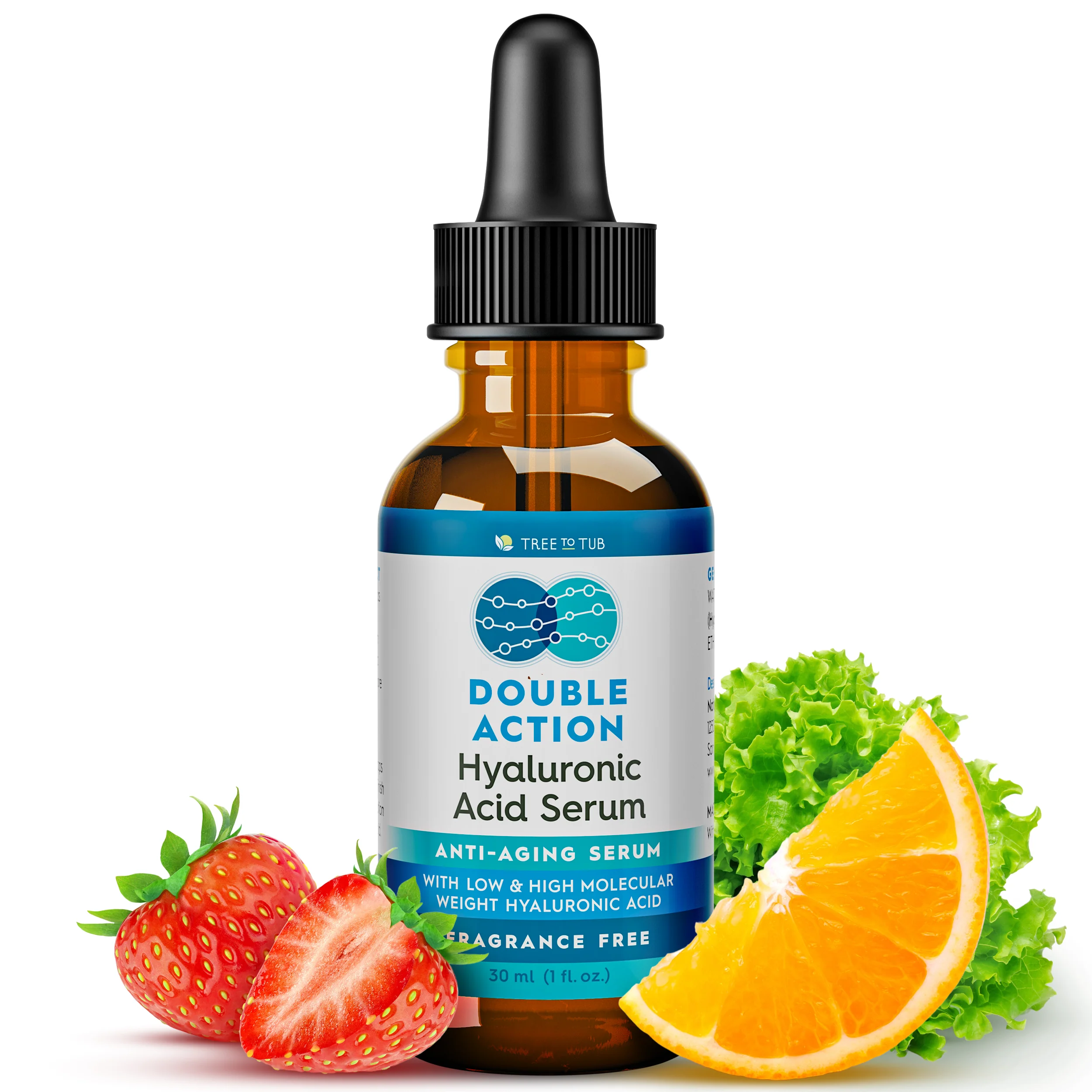 Recyclable Tree To Tub Dual Action Deep Hydrating Hyaluronic Acid Serum for Face Proven