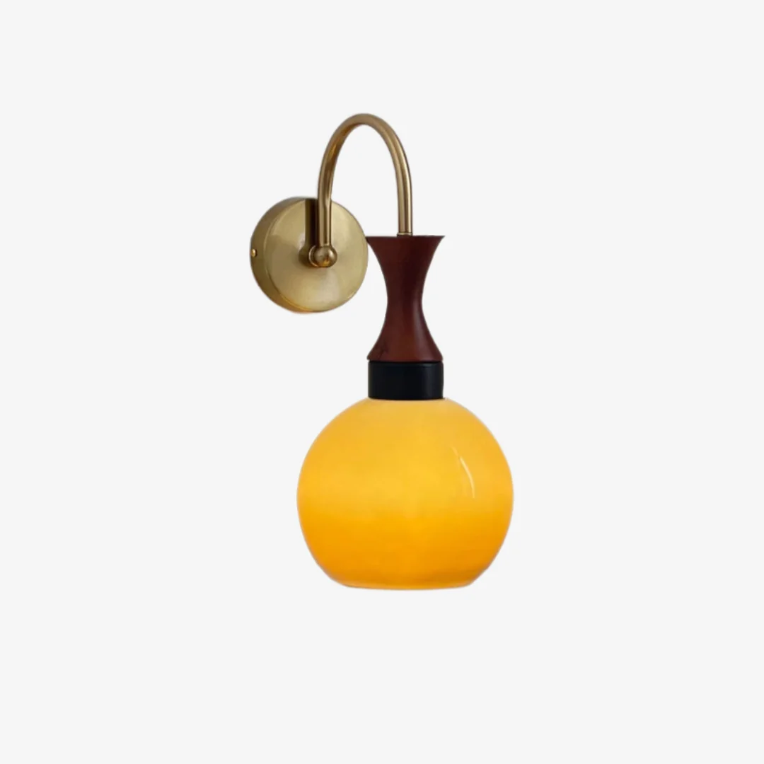 Crafted Cream Persimmon Wall Lamp Eco-Friendly