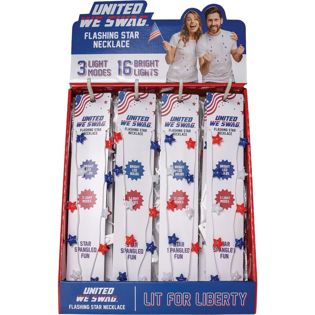 User-Friendly Patriot Pride USA Light Up Necklace Modern