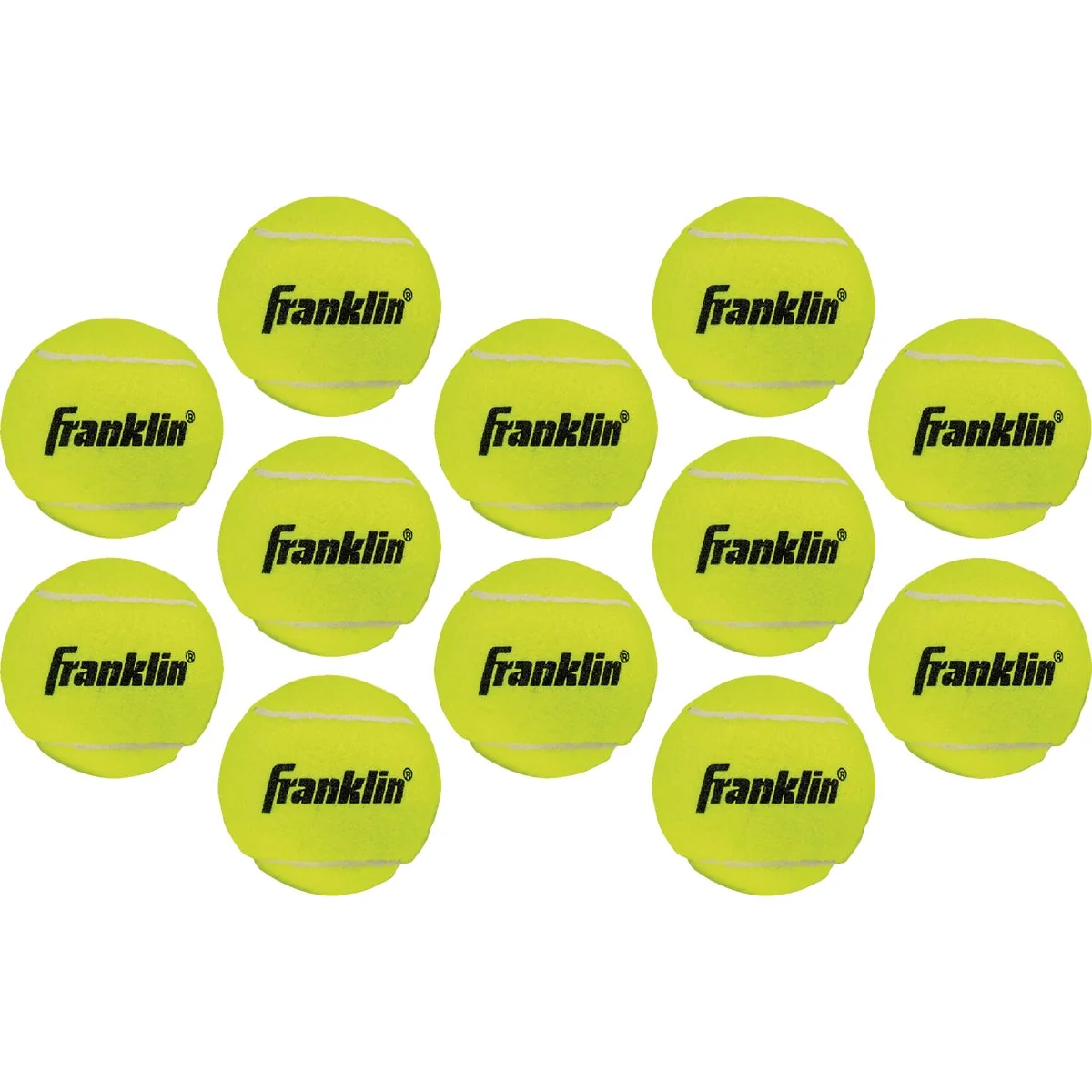 Specialty Franklin Yellow Practice Tennis Balls 12-Pack Safe