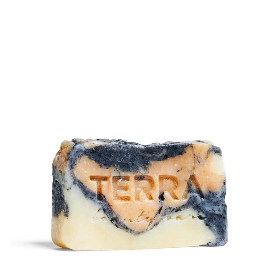 Easy-to-Use Terra Beauty Bars Marble Activated Charcoal Facial Bar with Brazilian Yellow Clay Verified