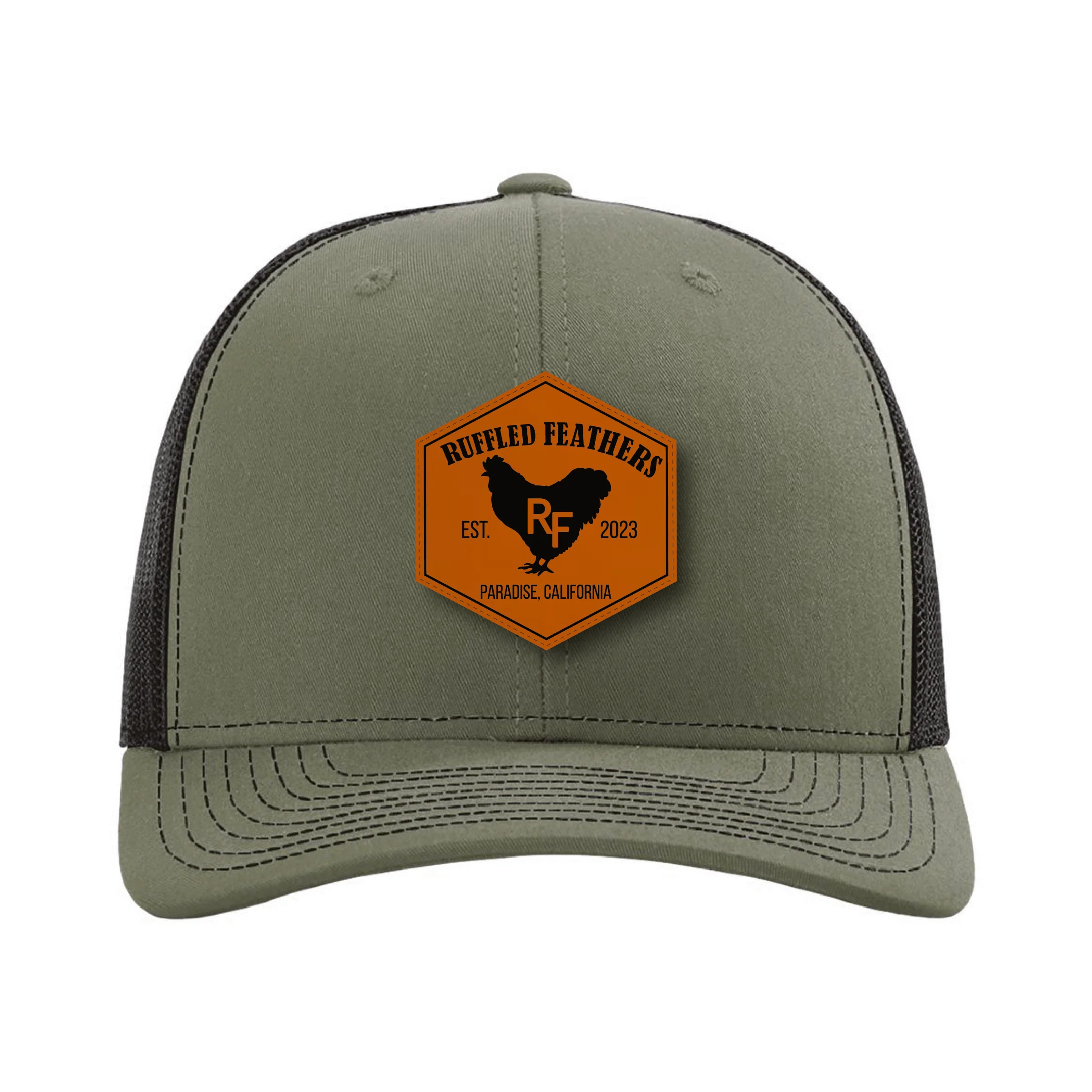 Exclusive Ruffled Feathers Men’s Patch Hat Breathable