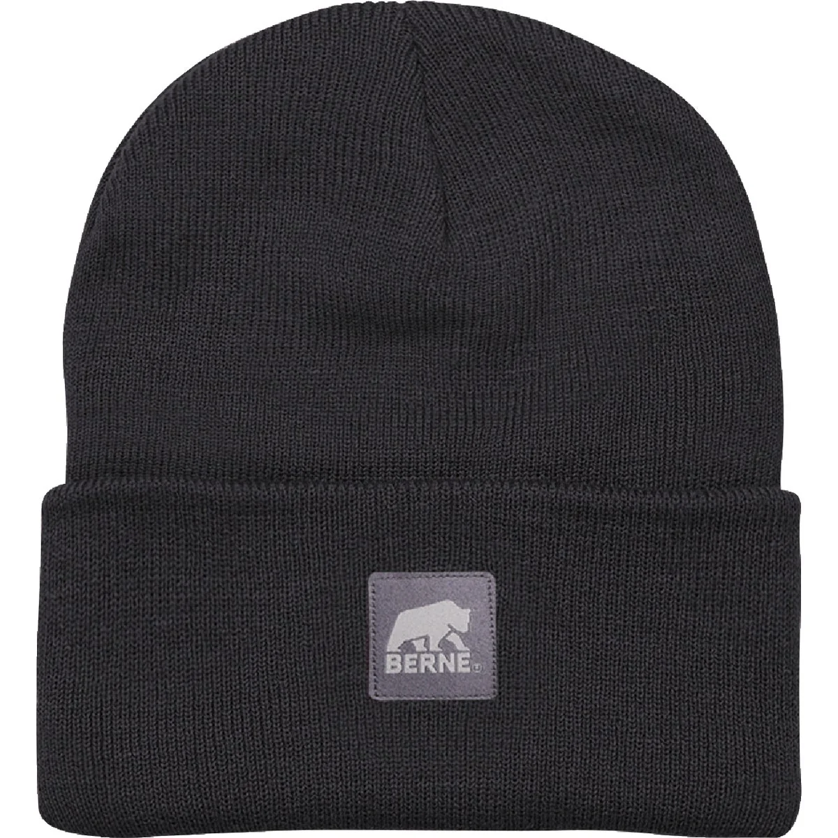 Minimalist Berne Heritage Black Knit Cuff Beanie Advanced