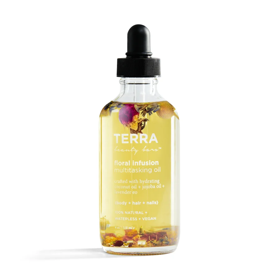 Comfortable Terra Beauty Bars Floral Infusion Multitasking Oil for Body Hair Outstanding