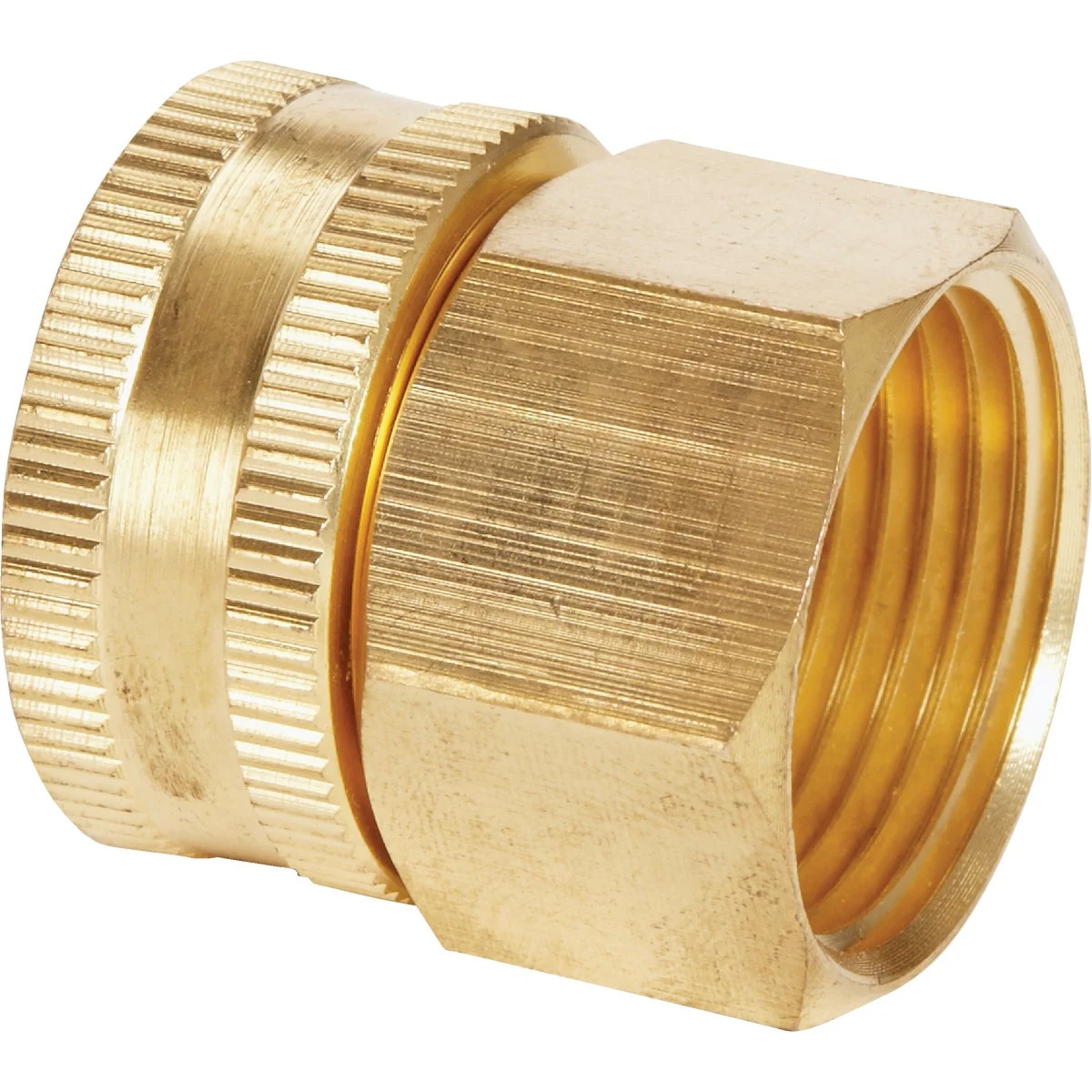 Relaxed Garden 3 4 In. FHT x 3 4 In FPT Brass Swivel Hose Connector Authentic