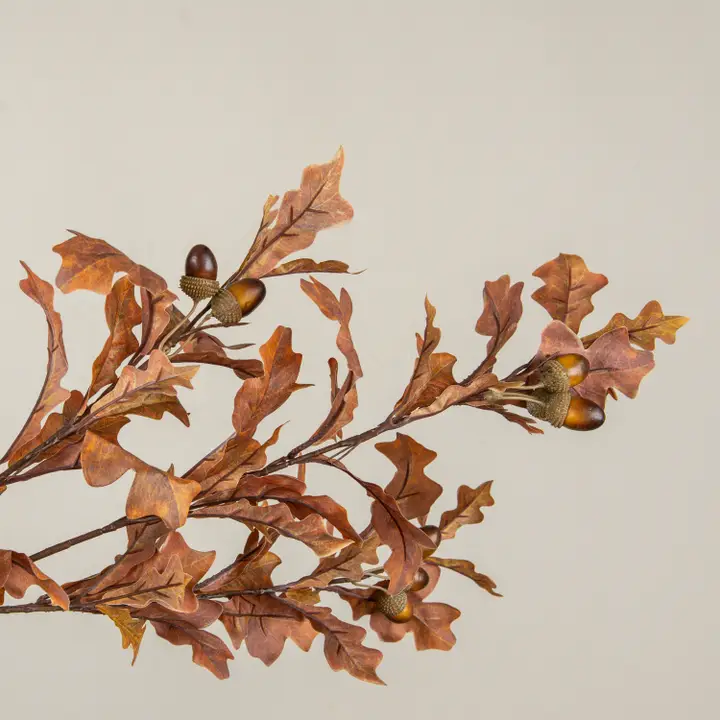 Stylish 39-Inch Fall Oak Leaf and Acorn Spray Expertly Made