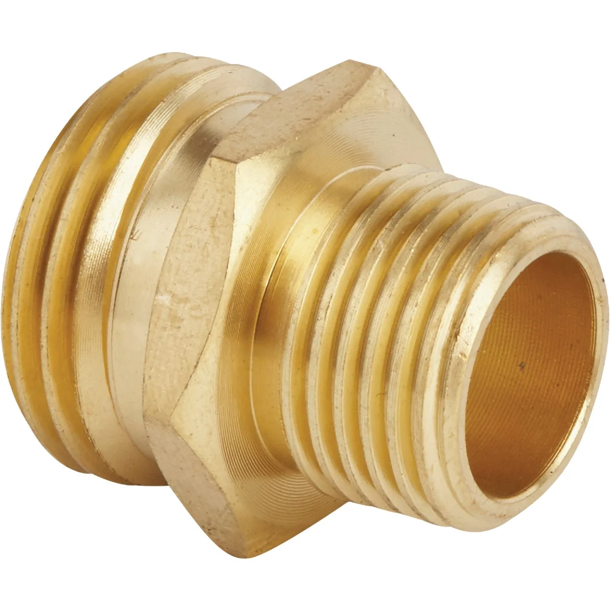 Certified Garden 3 4 In. MHT x 1 2 In MPT Brass Non-Swivel Hose Connector Professional