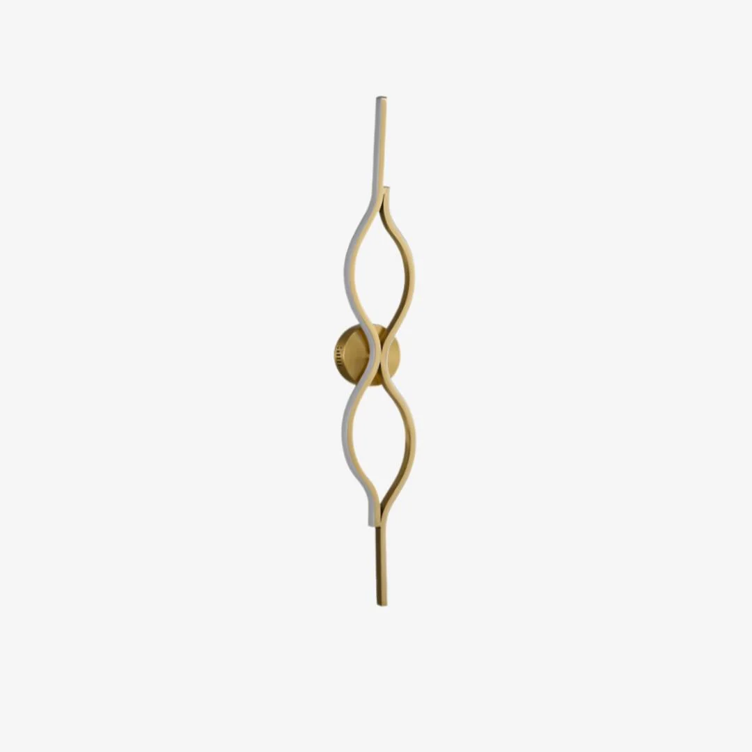 Optimized Twist Shaped Wall Light Minimalist