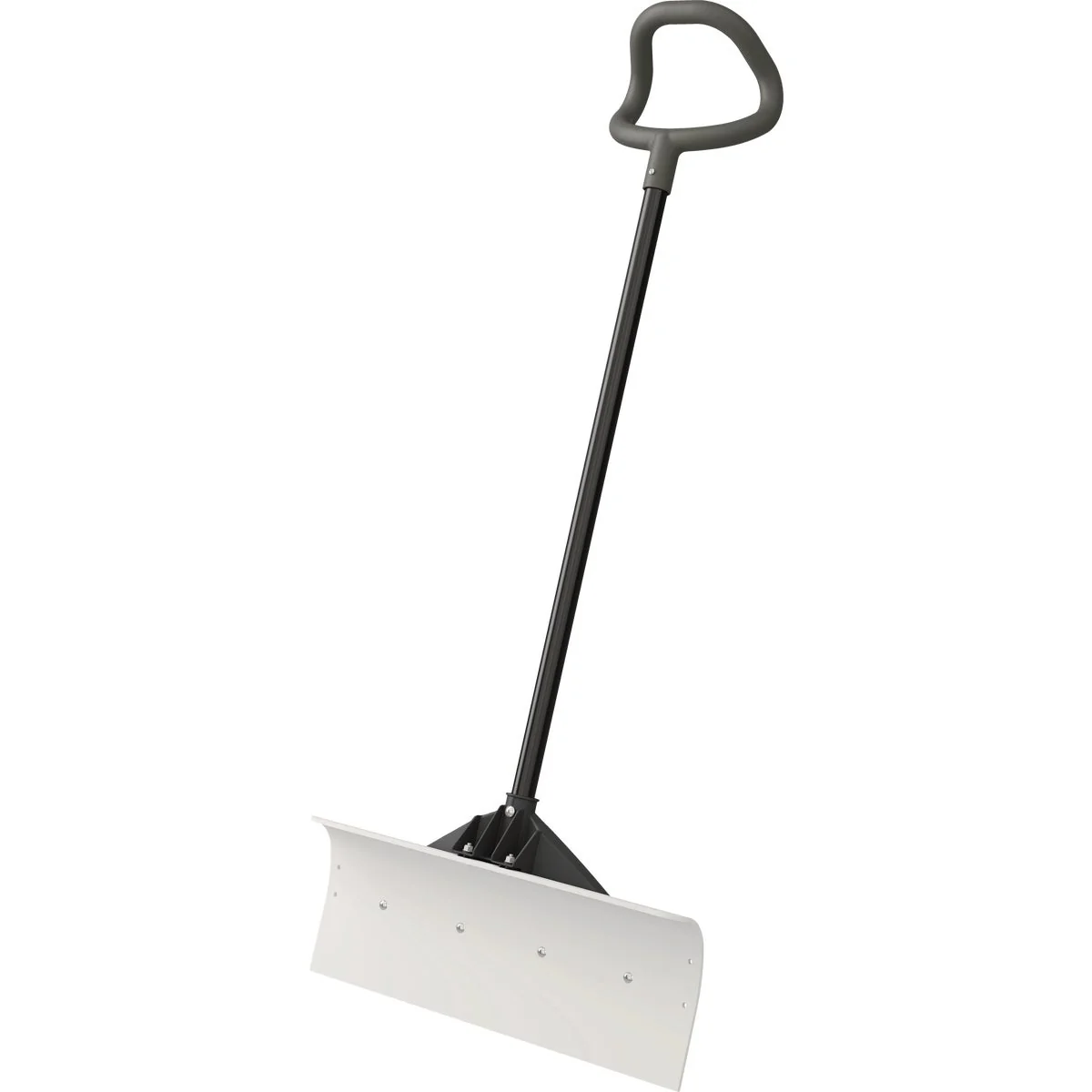 Authentic Suncast 24 In. Ultra High Molecular Weight Steel Resin Snow Pusher Green