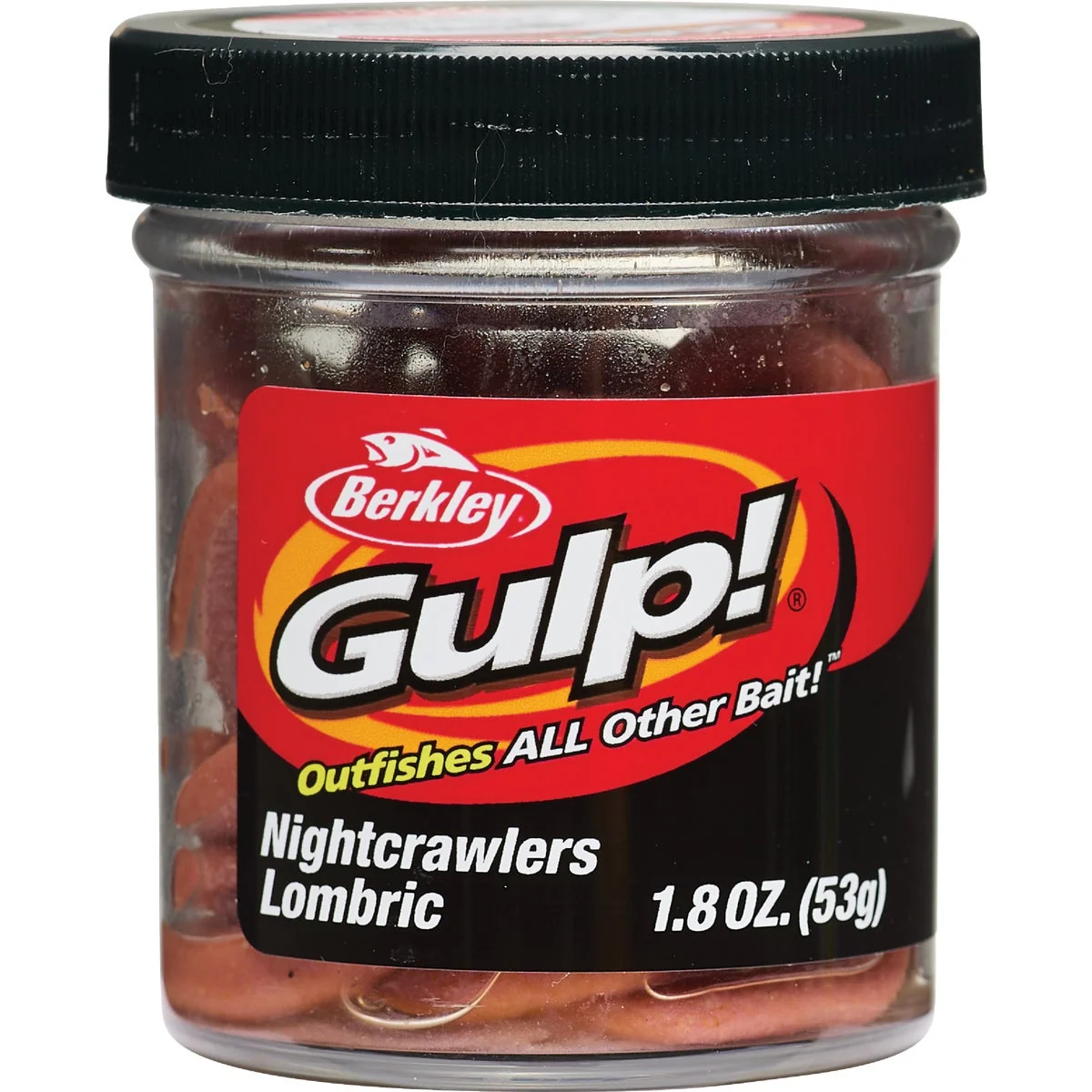 Fast Berkley Gulp Extruded Nightcrawler Fishing Lure Detailed
