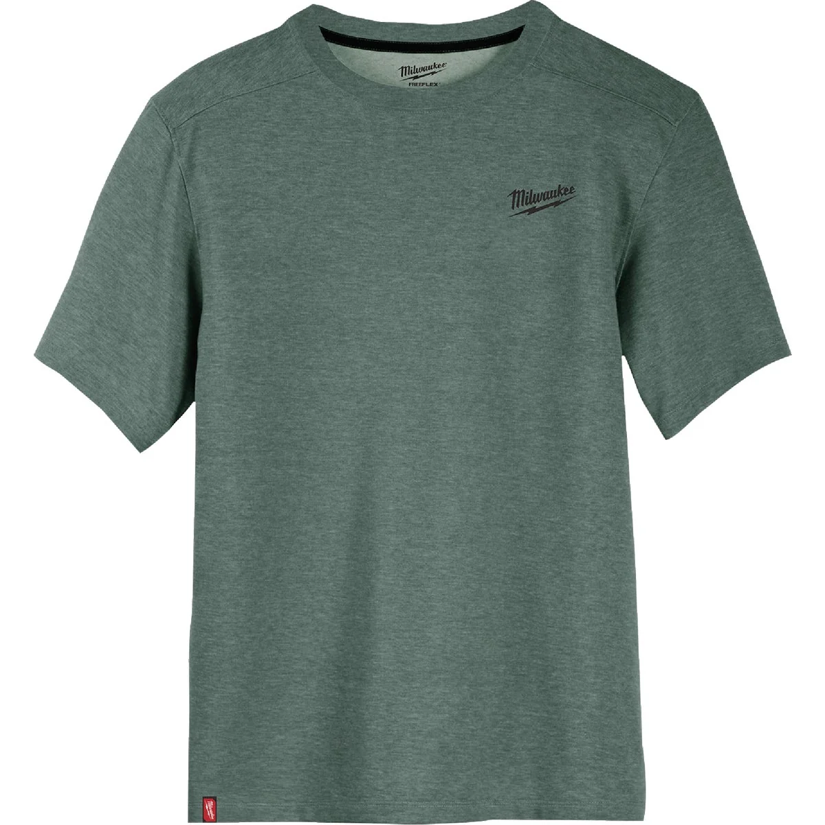 Dependable Milwaukee FLEX Men’s Large Green Short Sleeve Hybrid Work T-Shirt High-Performance