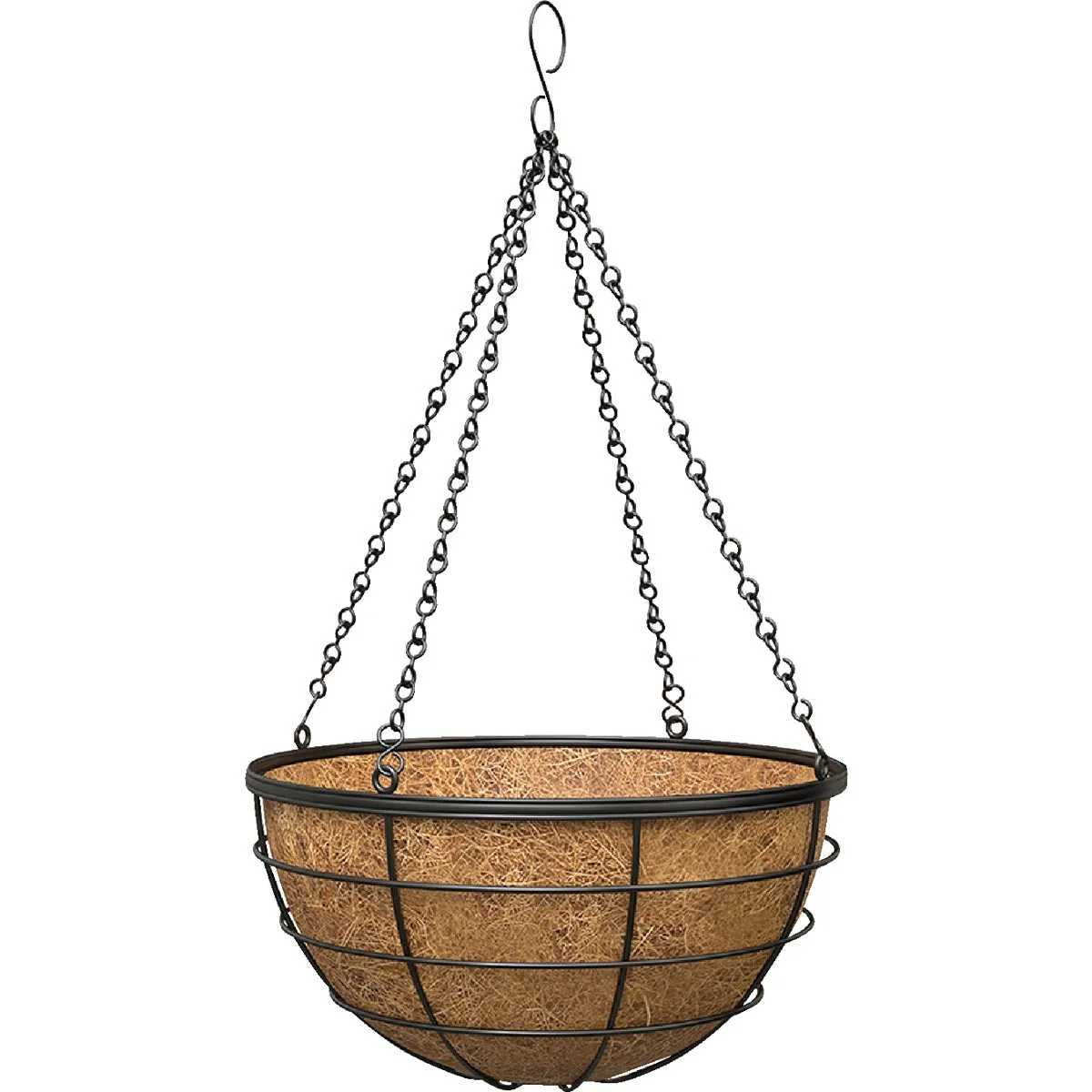 Comfortable Panacea 14 In. Steel Modern Farmhouse Hanging Basket Detailed