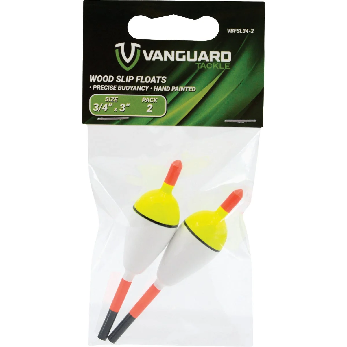 Healthy Vanguard 3 4 In. x 3 In. Slip Float Bobber 2-Pack Prestigious