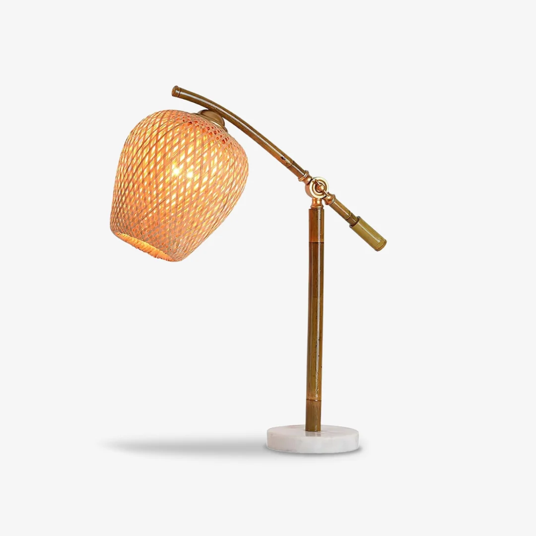 Official Bamboo Woven Zen Table Lamp Fashionable