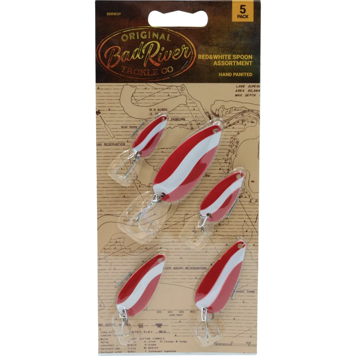 Versatile Bad River Red White Spoons 5-Pack High-Performance