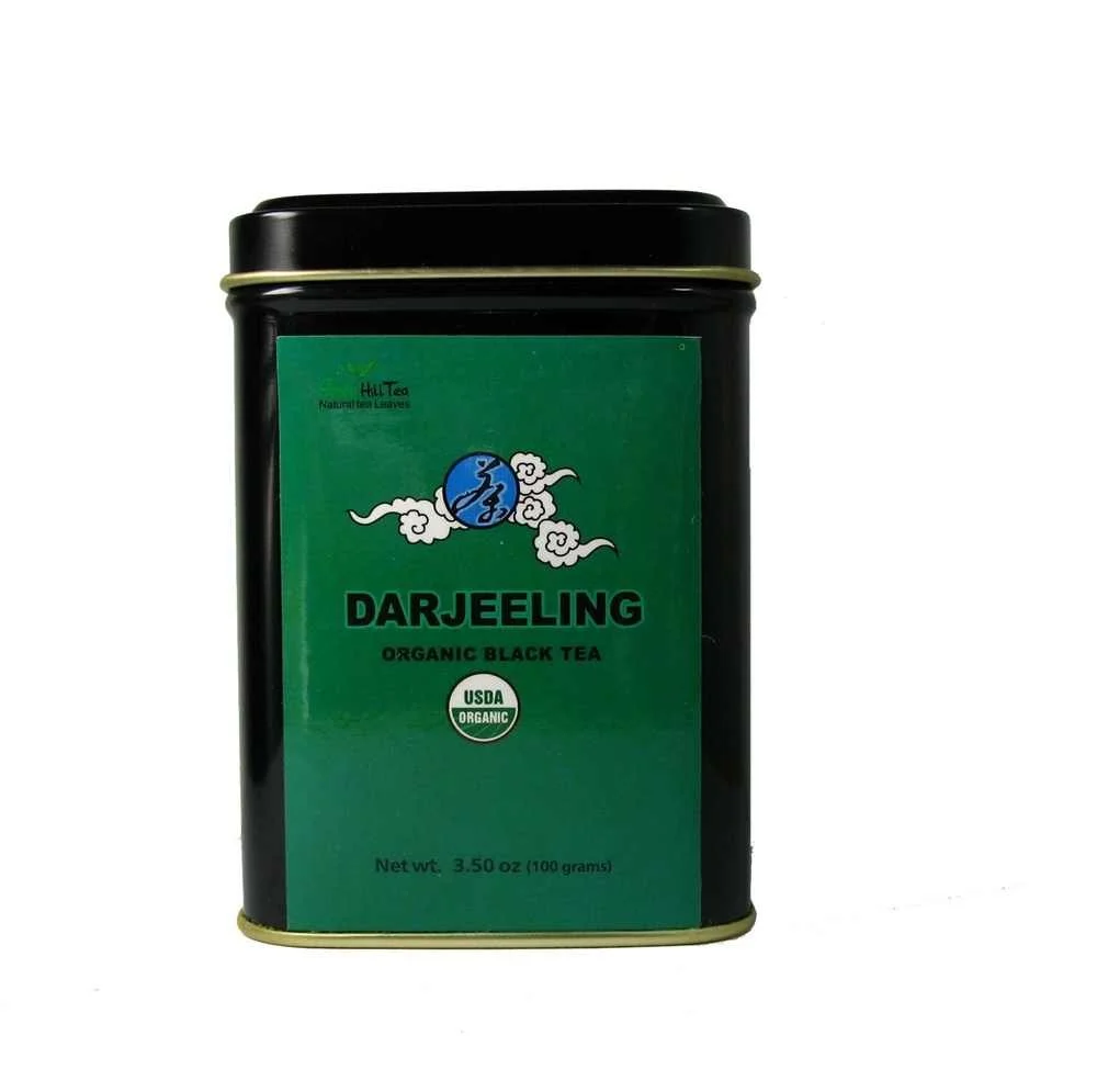 Comfortable tea Organic Darjeeling Tgfop Tea 3.50 oz in tea tin Traditional