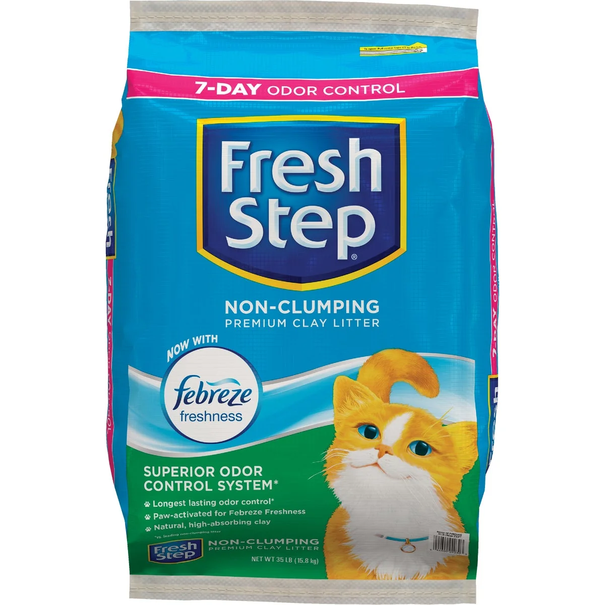 Specialty Fresh Step 35 Lb. Non-Clumping Cat Litter with Febreze Responsible