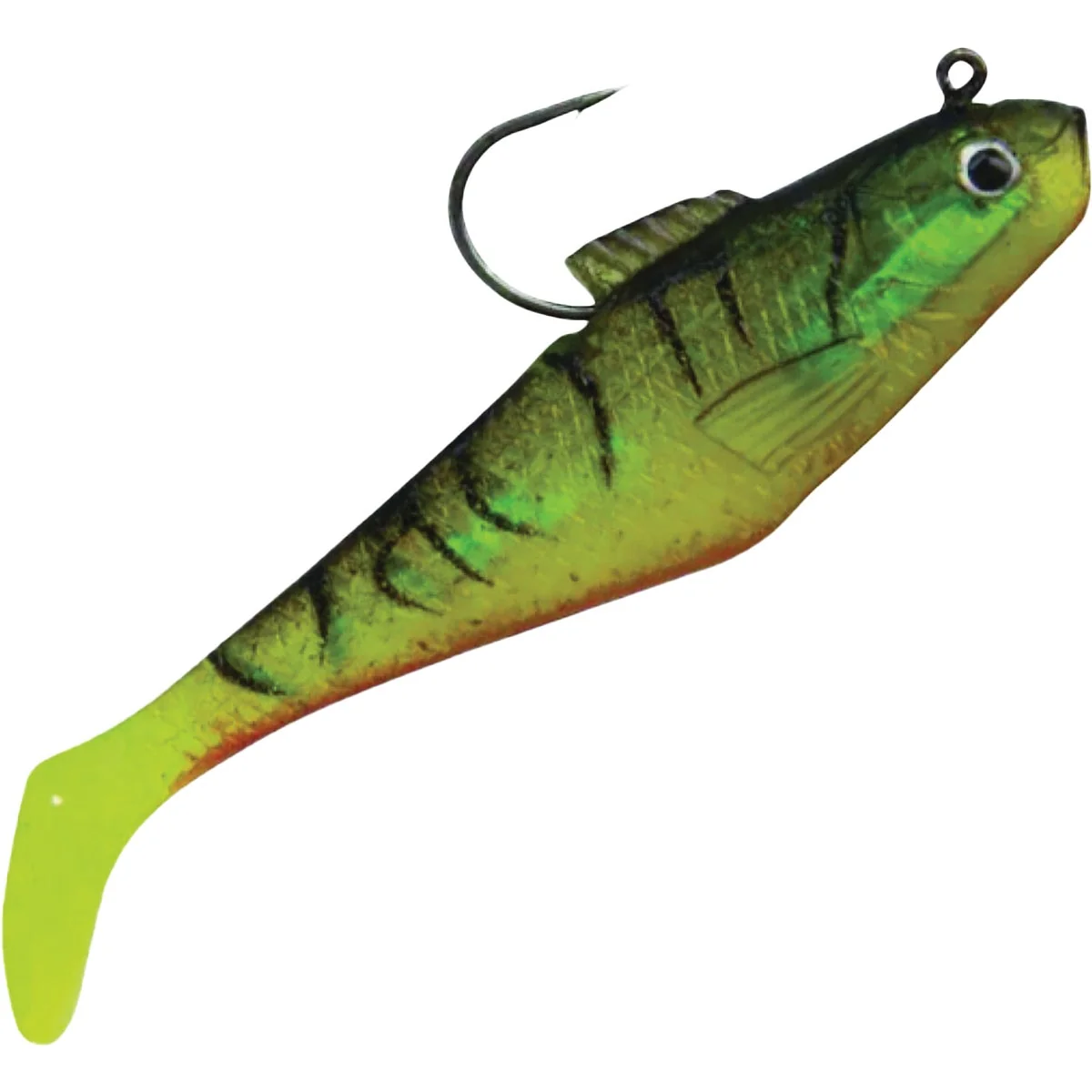 Trusted Berkley PowerBait 2 In. Firetiger Pre-Rigged Swim Shad Lure 5-Pack Reliable