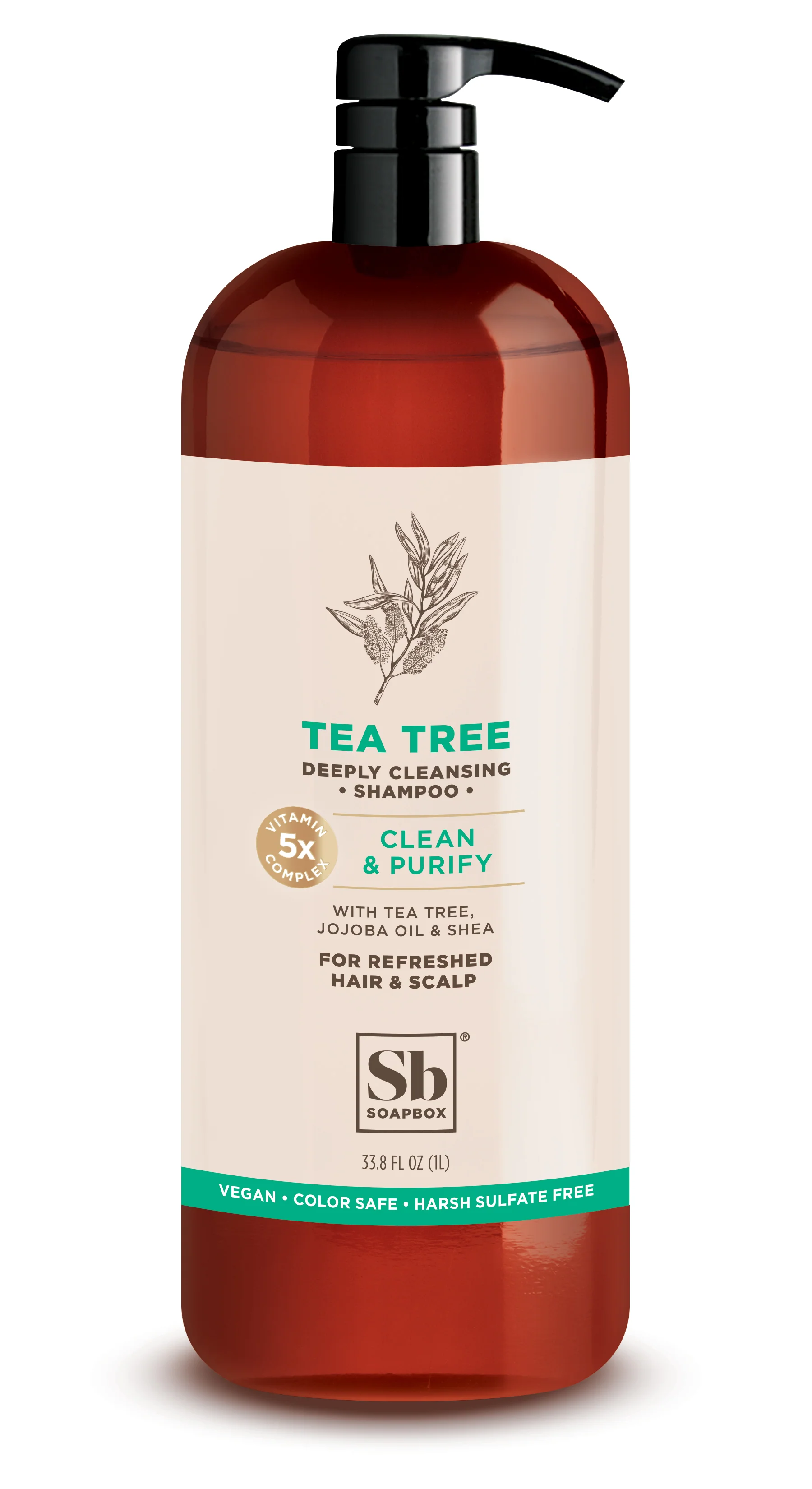 Optimized Soapbox Tea Tree Mint Scalp Balancing Shampoo 1 Liter Fashionable