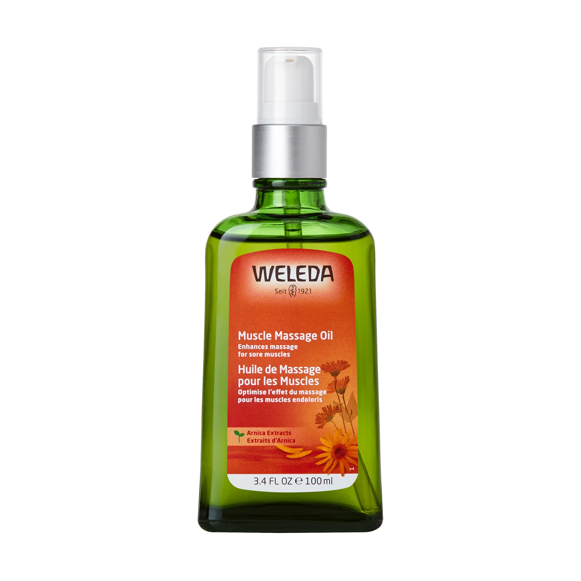 Easy-to-Use Weleda Arnica Muscle Massage Oil Premium Material
