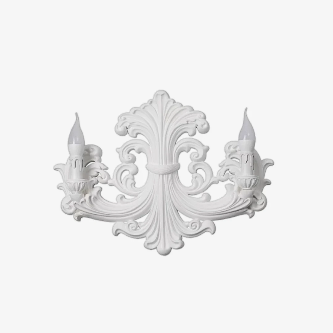 Unique Embossed Plaster Wall Lamp Durable