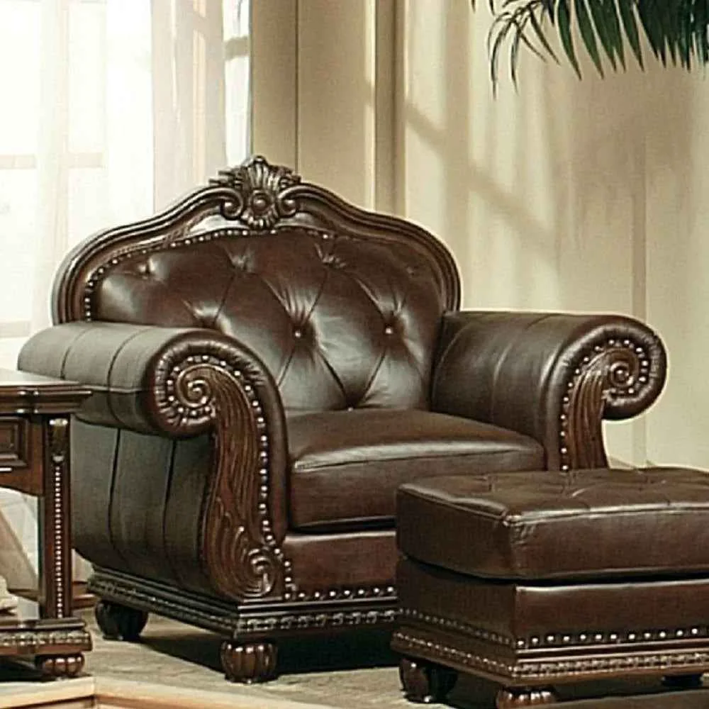 Expertly Made Anondale – Chair – Espresso Top Grain Leather Match Cherry Reliable