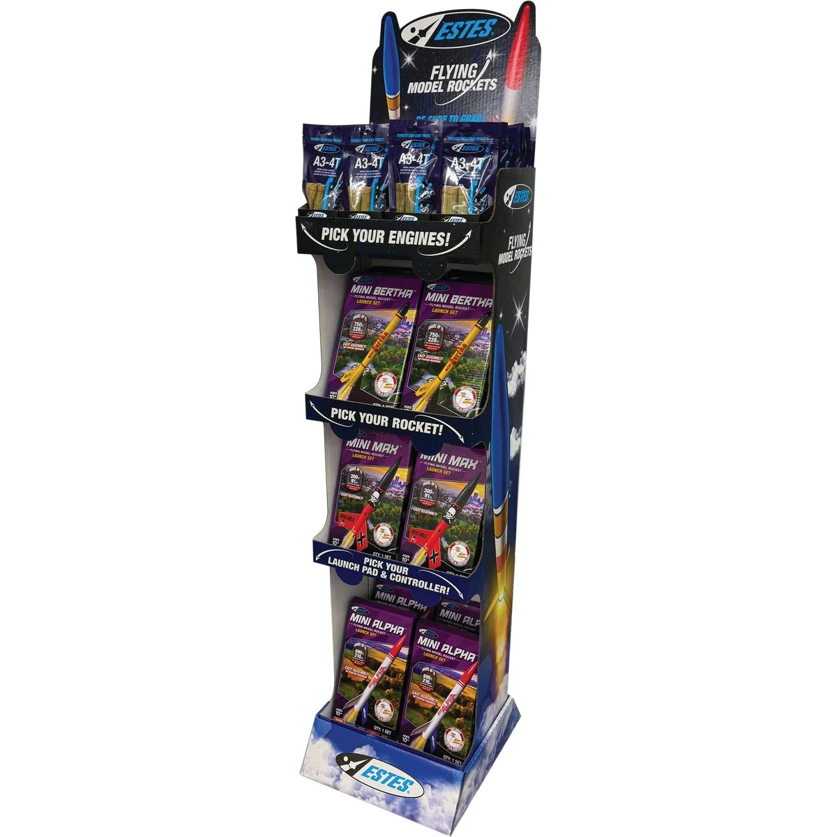 Premium Estes Flying Model Rocket Display Eco-Friendly