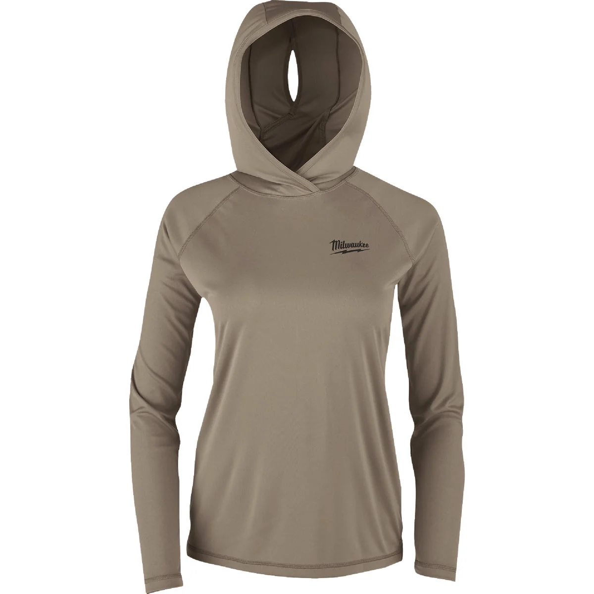 Elegant Milwaukee WORKSKIN Women’s Large Sandstone Hooded Sun Shirt Original