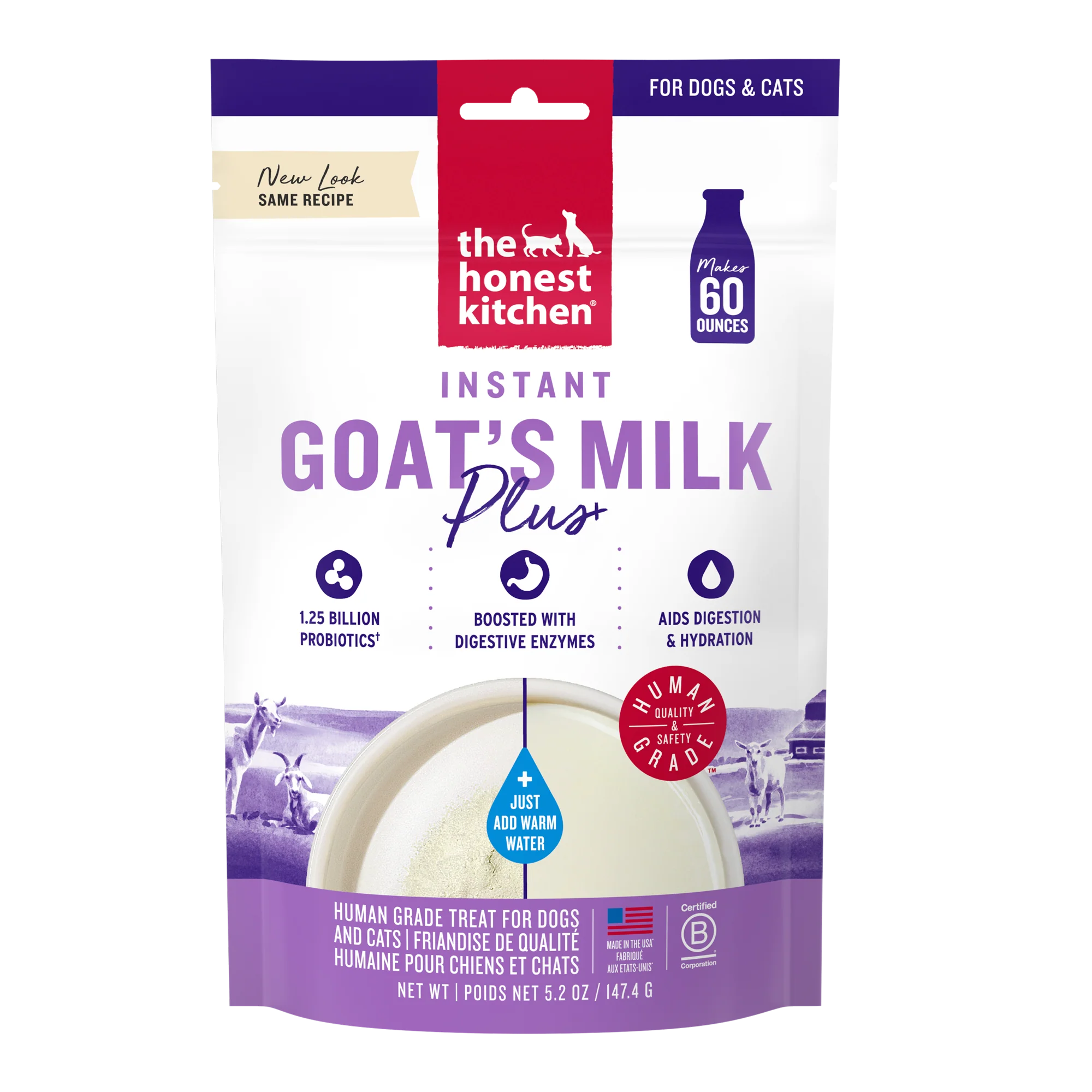 Practical The Honest Kitchen Instant Goat’s Milk Plus Natural