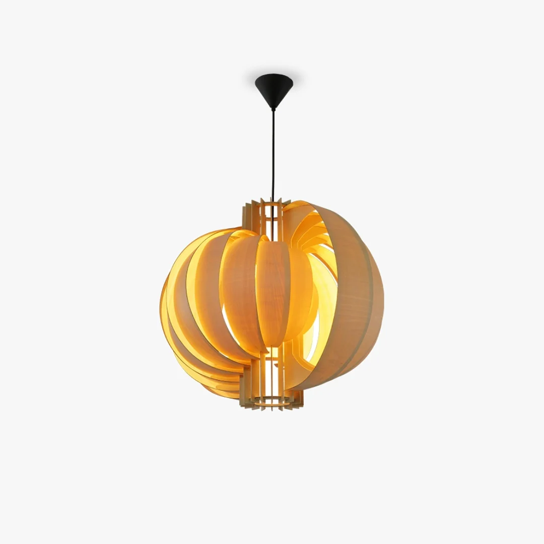 Clean Harajuku Wooden Lantern Pendant Lamp Genuine