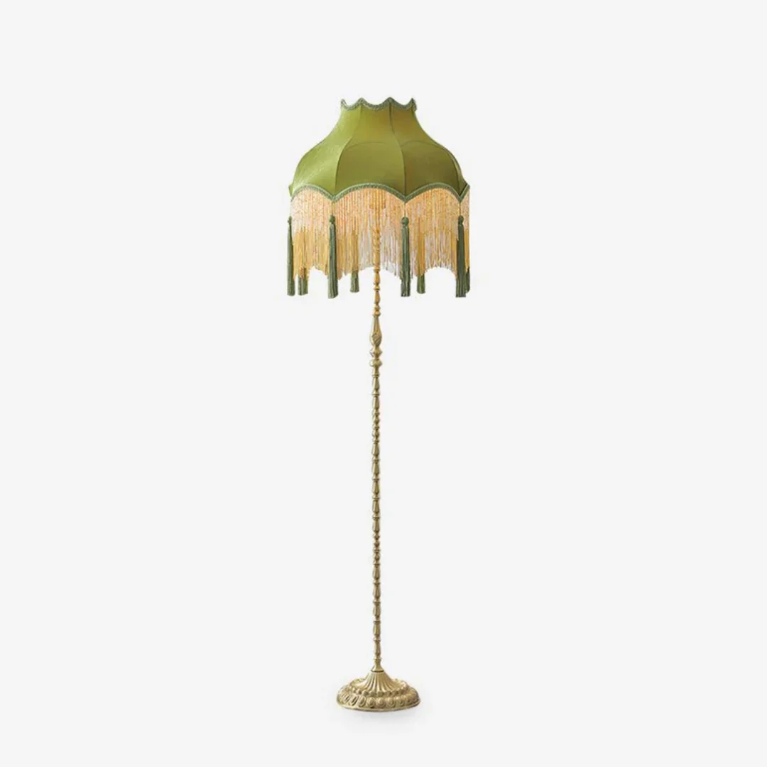 Quality Tassel Umbrella Floor Lamp Solid