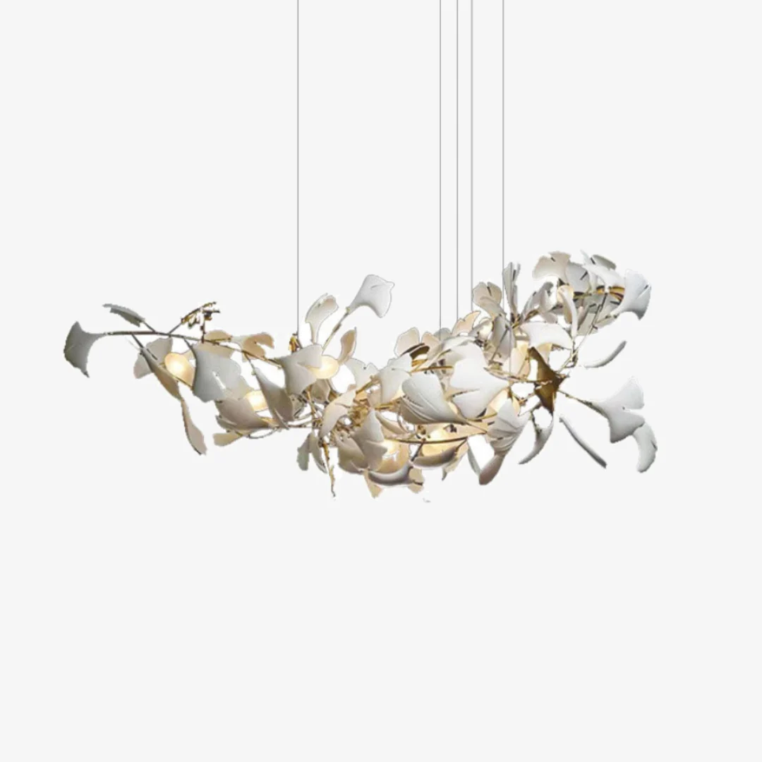 Organic Arc Shape Ginkgo Chandelier Comfortable
