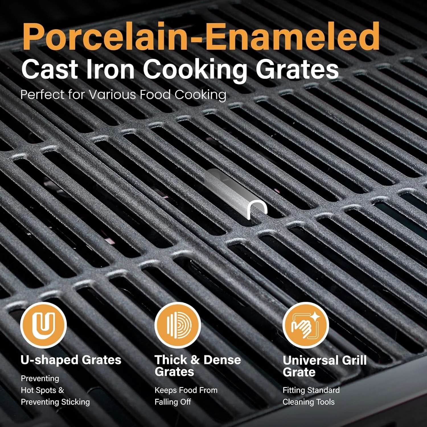 Eco-Friendly 4-Burner Propane Gas BBQ Grill with Side Burner and Porcelain-Enameled Relaxed