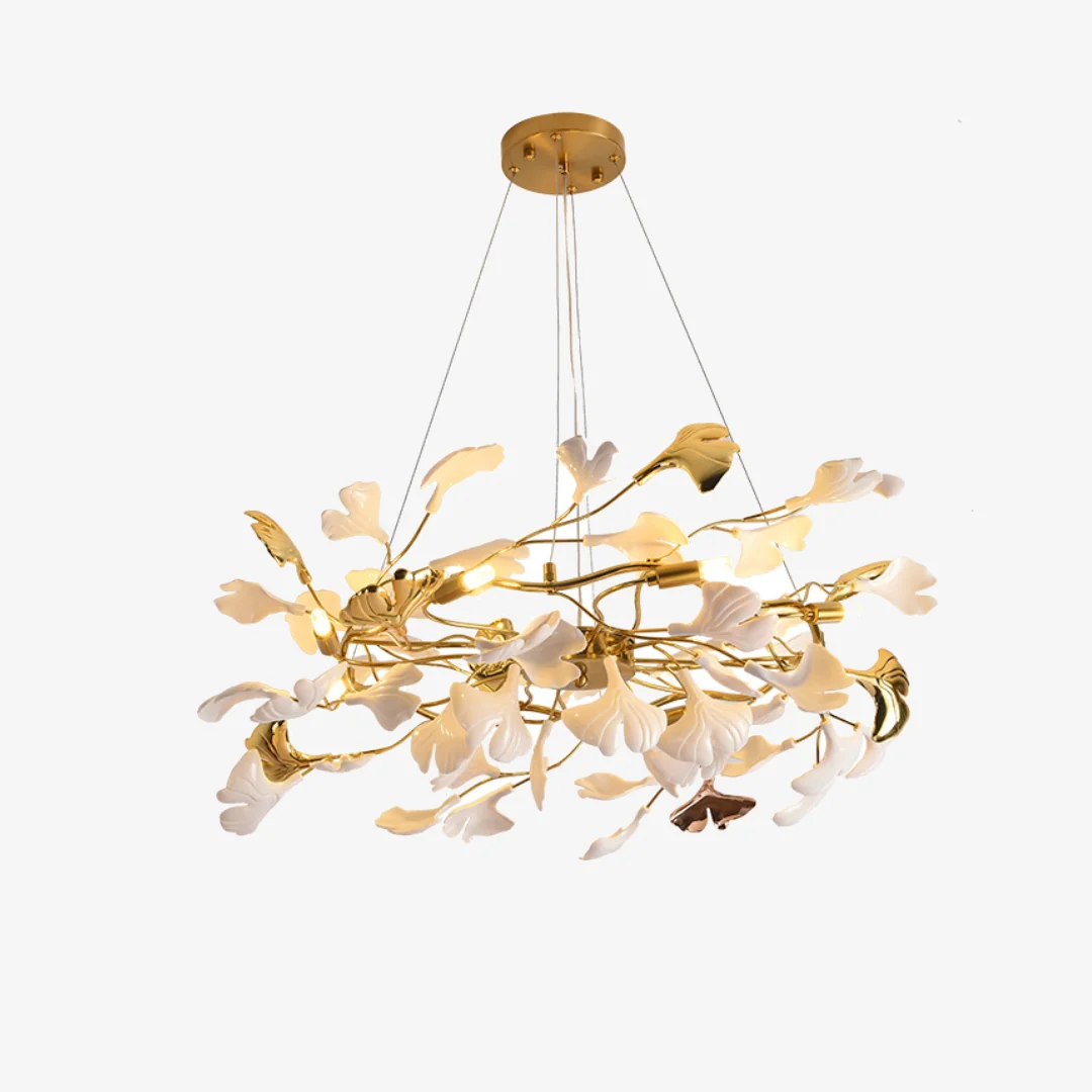 Trendy Simple Gingko Chandelier Premium