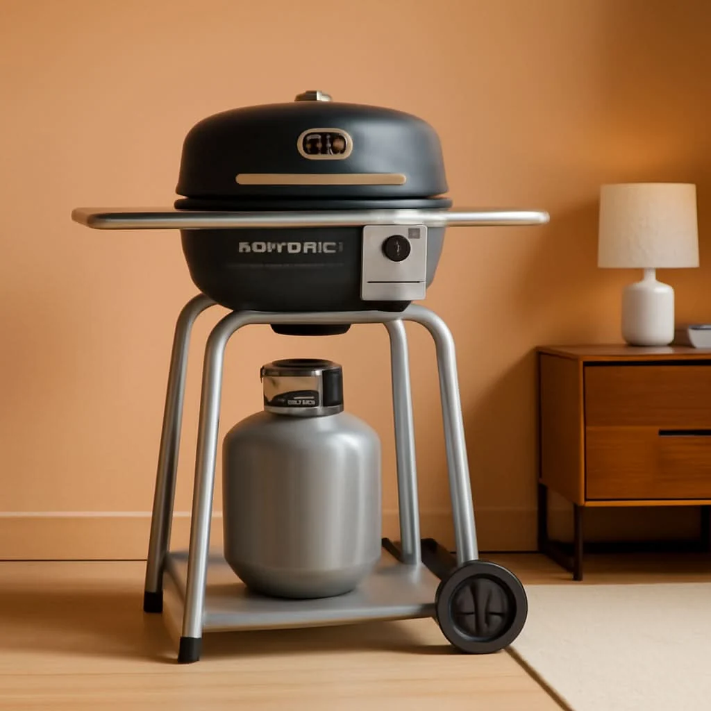 Carefully Designed Black Portable Charcoal Gas Multifunction Outdoor Grill Advanced